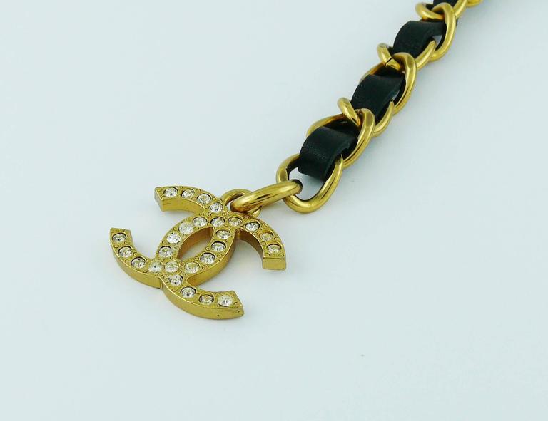 Chanel Rare Jewelled Eagle Black and Gold Runway Belt or  display picture 1
