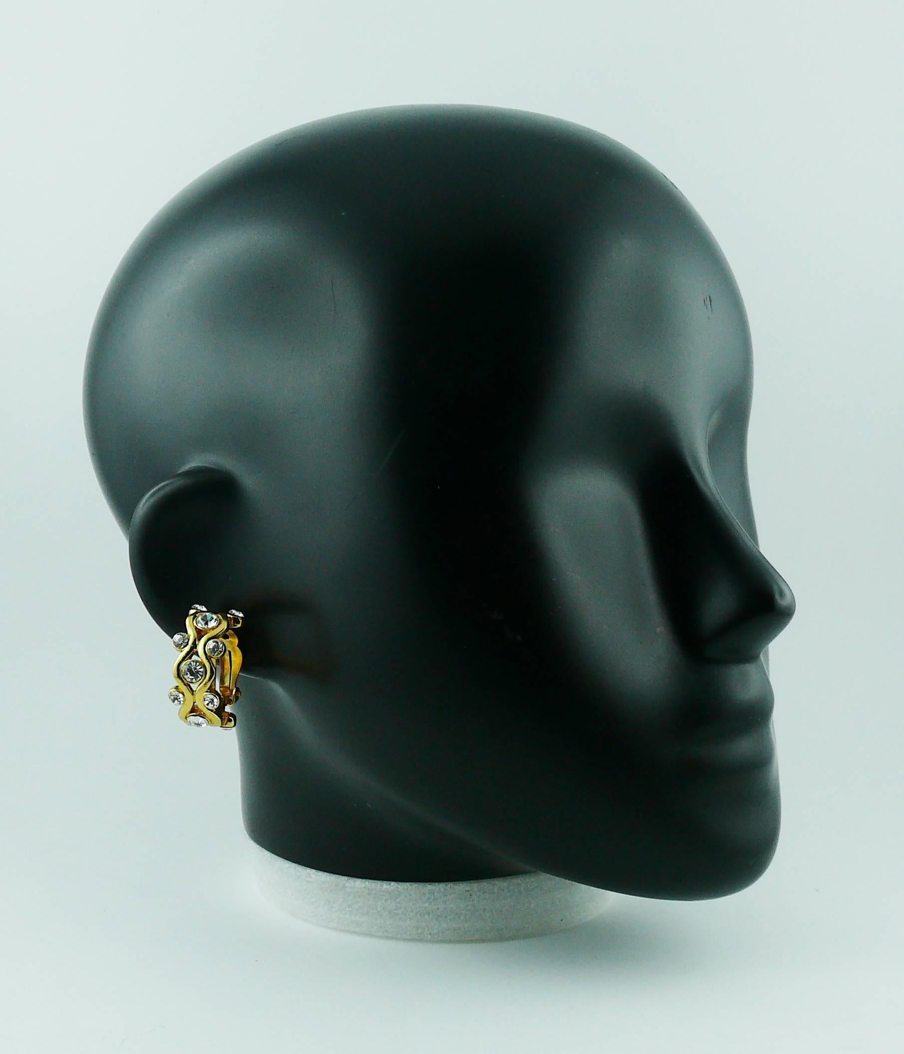 Yves Saint Laurent YSL Vintage Jewelled Two-Way Dangling Earrings 1