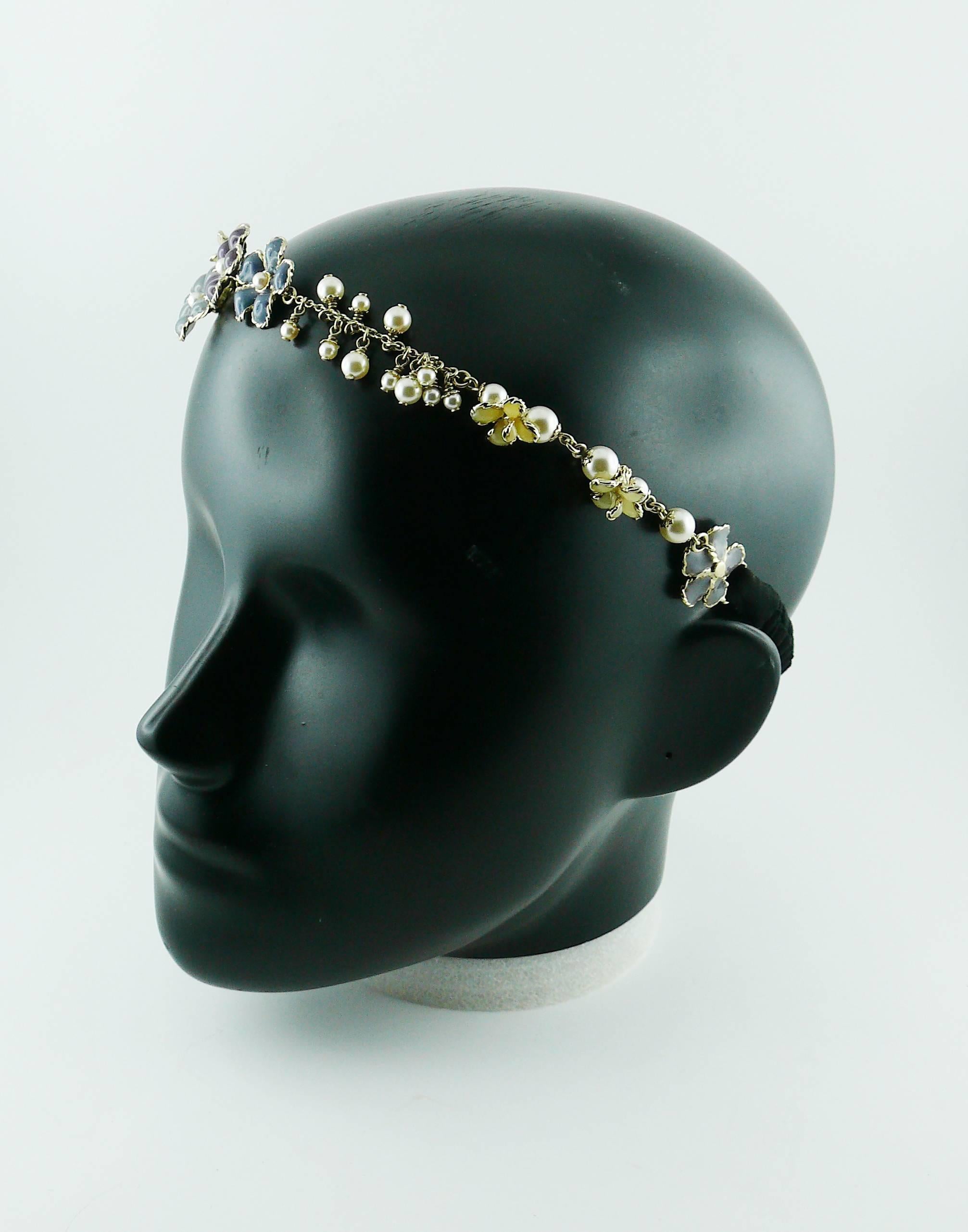 Chanel Rare Flower and Pearl Headband Cruise 2012/2013 2