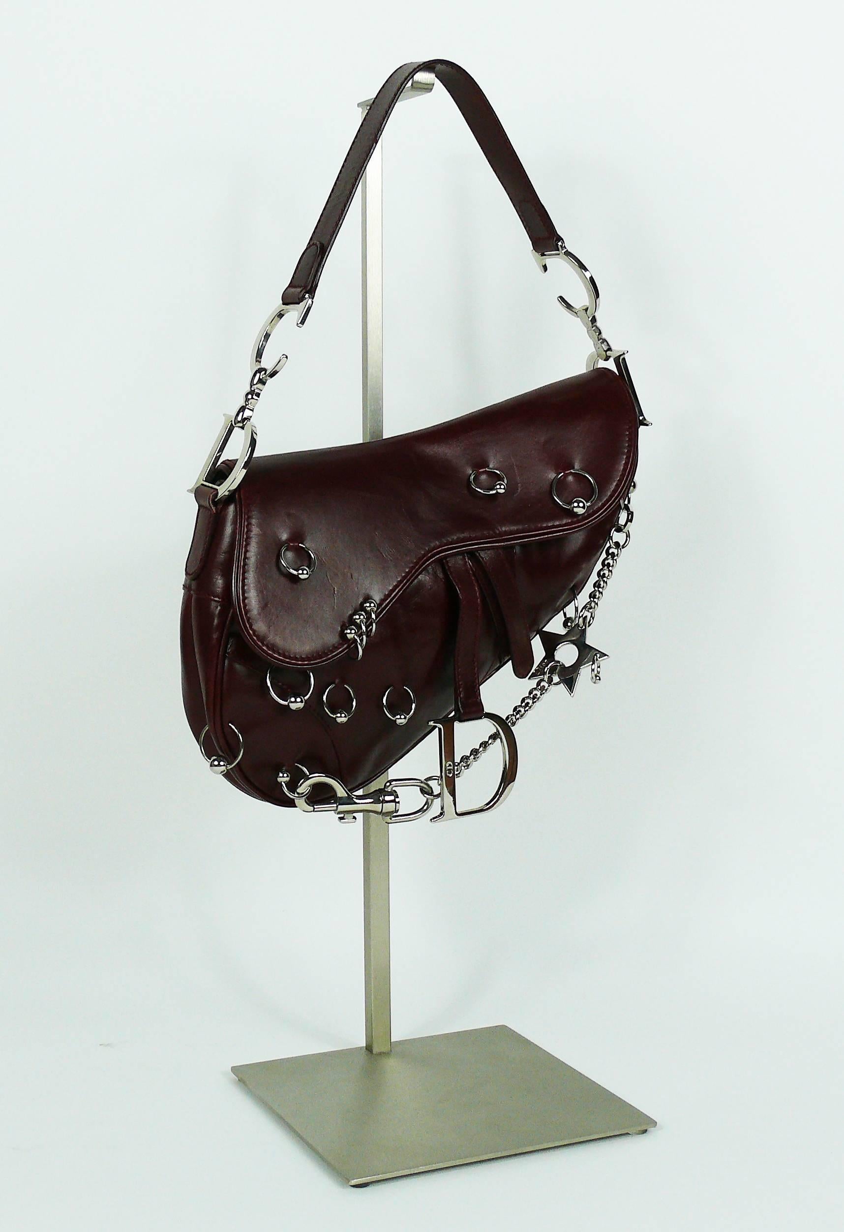 dior pierced saddle bag