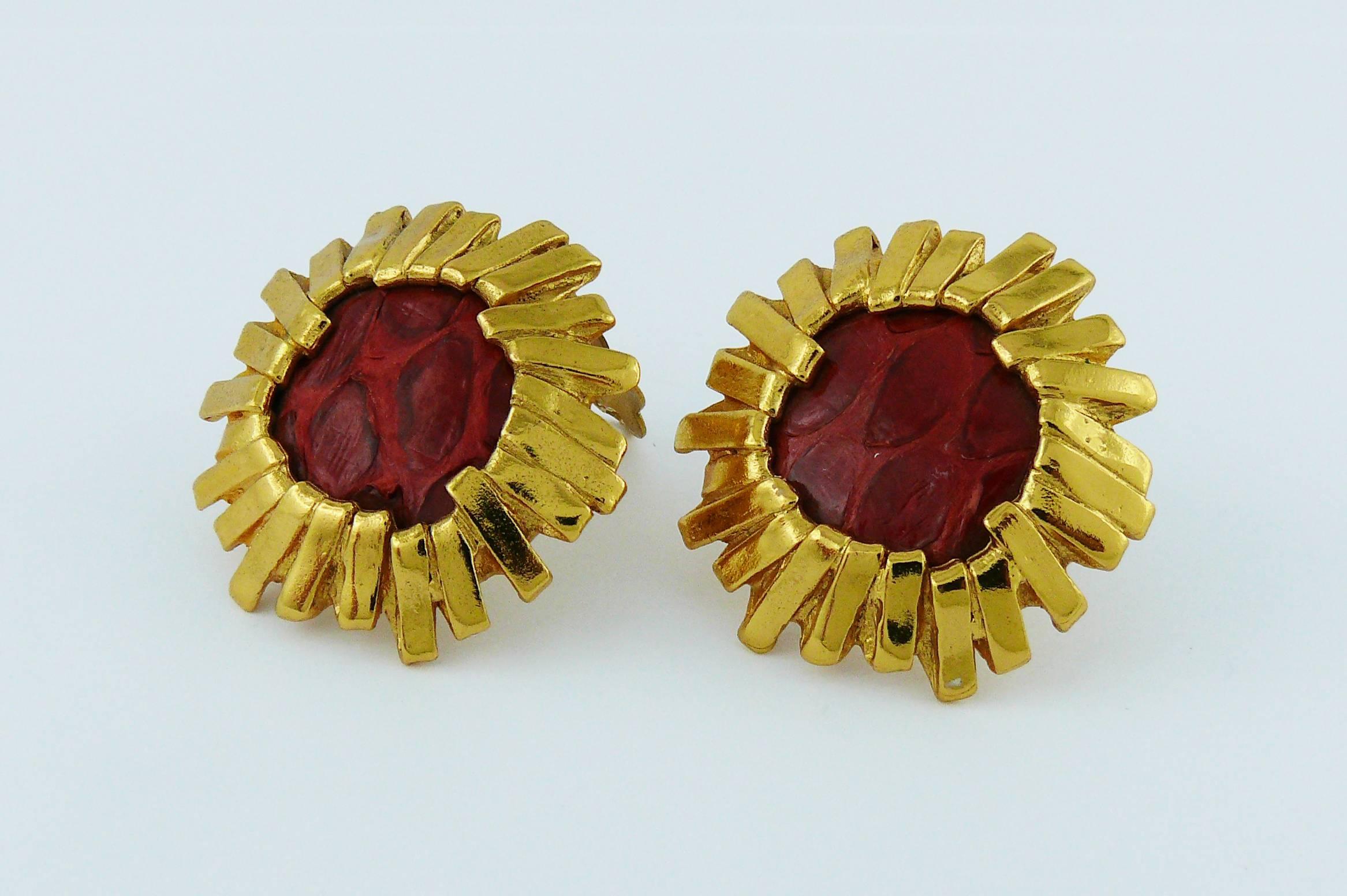 Women's Yves Saint Laurent YSL Vintage Clip-On Earrings