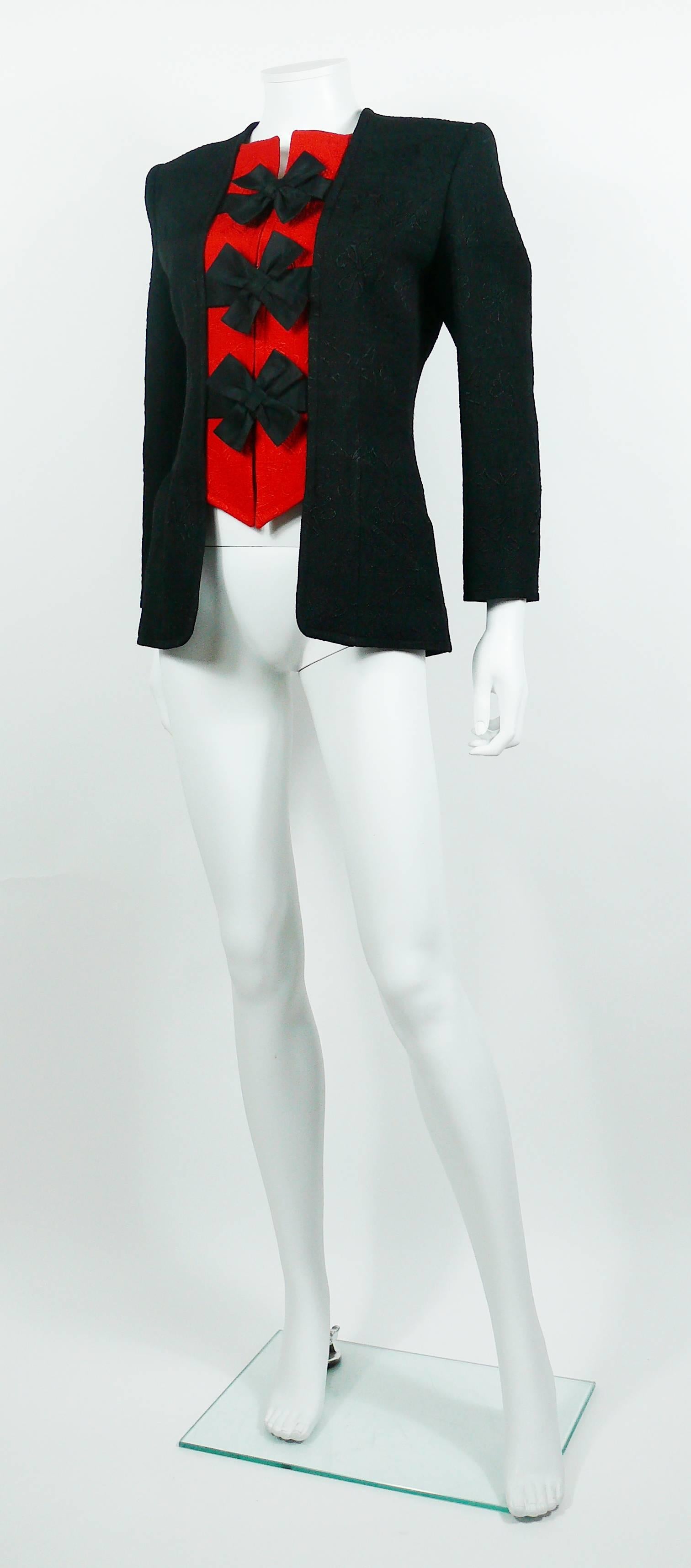 Christian Lacroix Vintage Quilts Bow Jacket 1