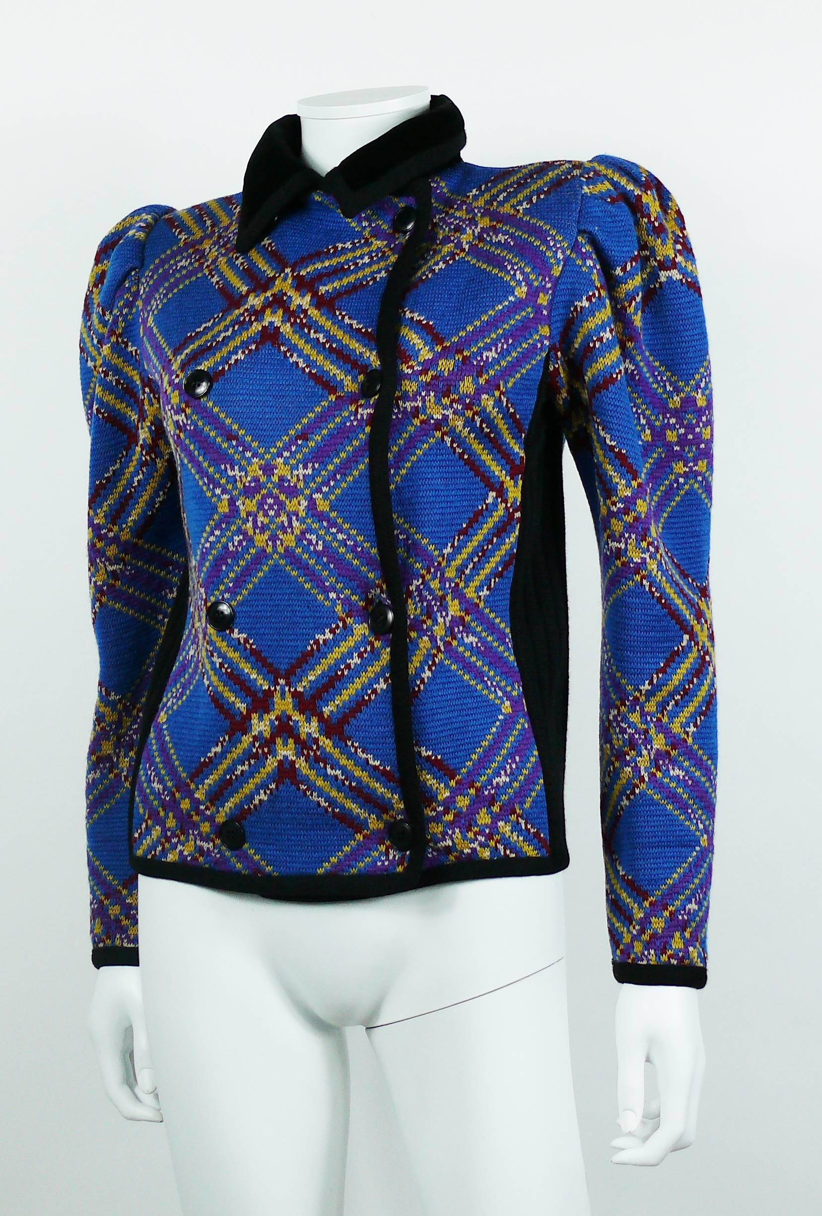 Women's Yves Saint Laurent Rive Gauche YSL Vintage Cardigan Sweater Size FR 38