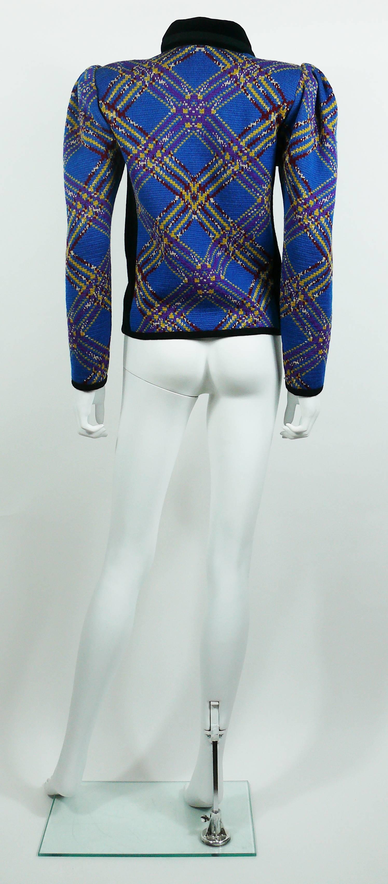 Yves Saint Laurent Rive Gauche YSL Vintage Cardigan Sweater Size FR 38 1