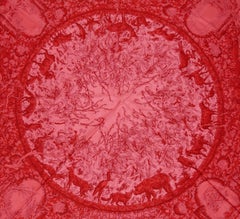 Hermes Silk Carre Scarf "Jardin des Métamorphoses" by François Houtin