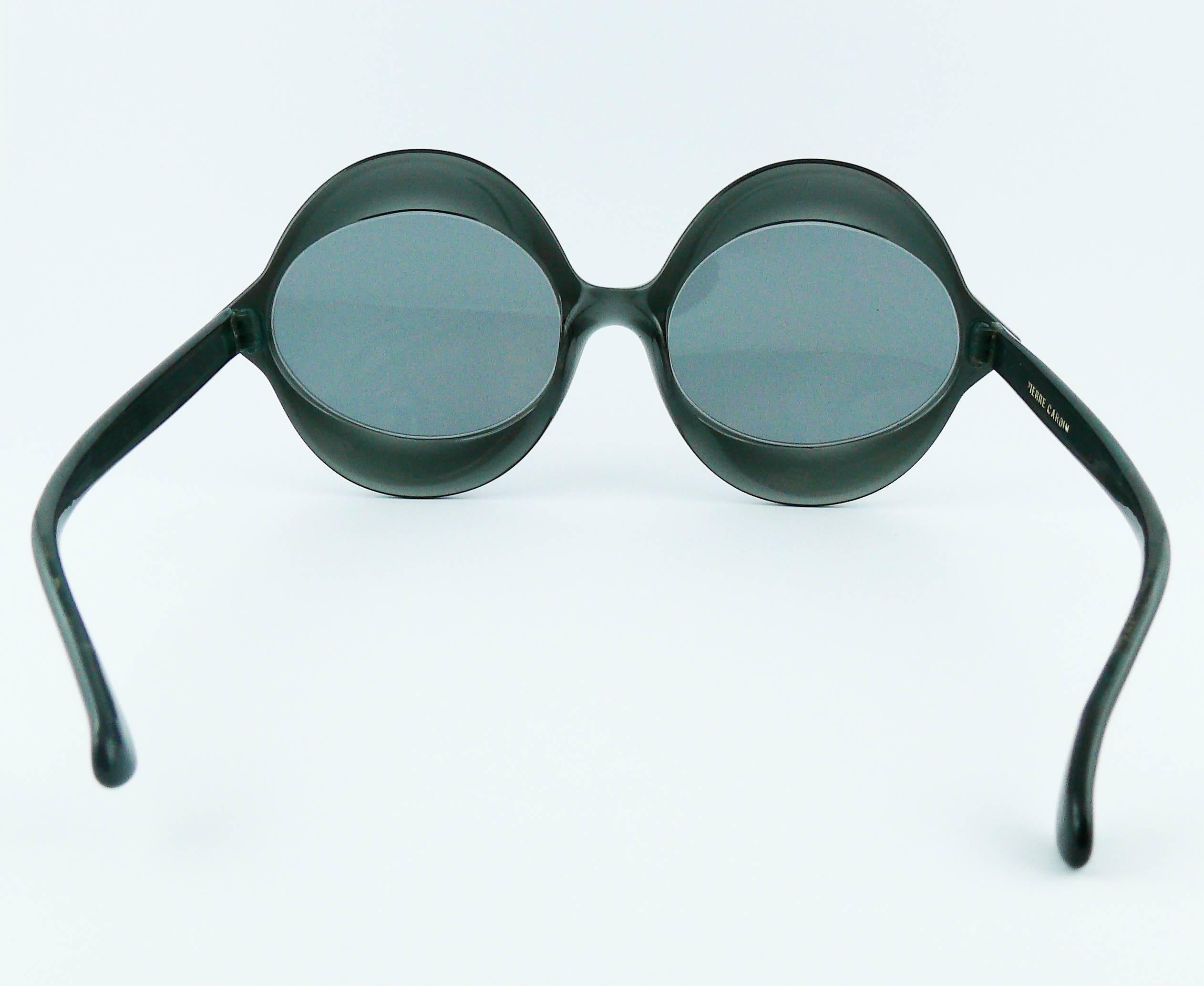 Pierre Cardin Vintage Iconic Kiss Black Sunglasses 1