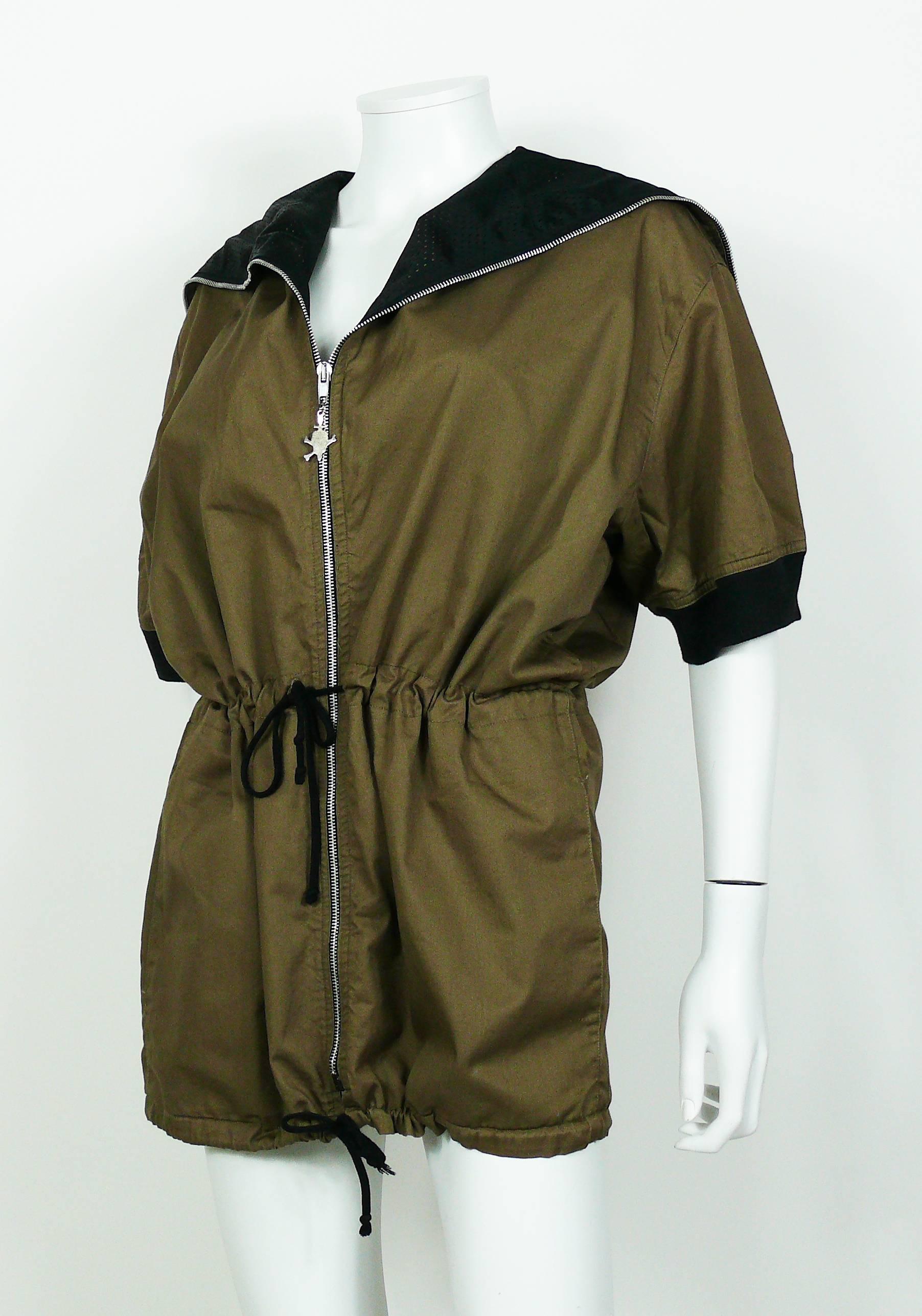 Jean Paul Gaultier Vintage Cotton Anorak Jacket Size M For Sale 1