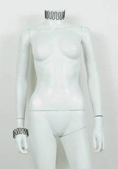 Jean Paul Gaultier Vintage Twisted Choker and Bracelet Set