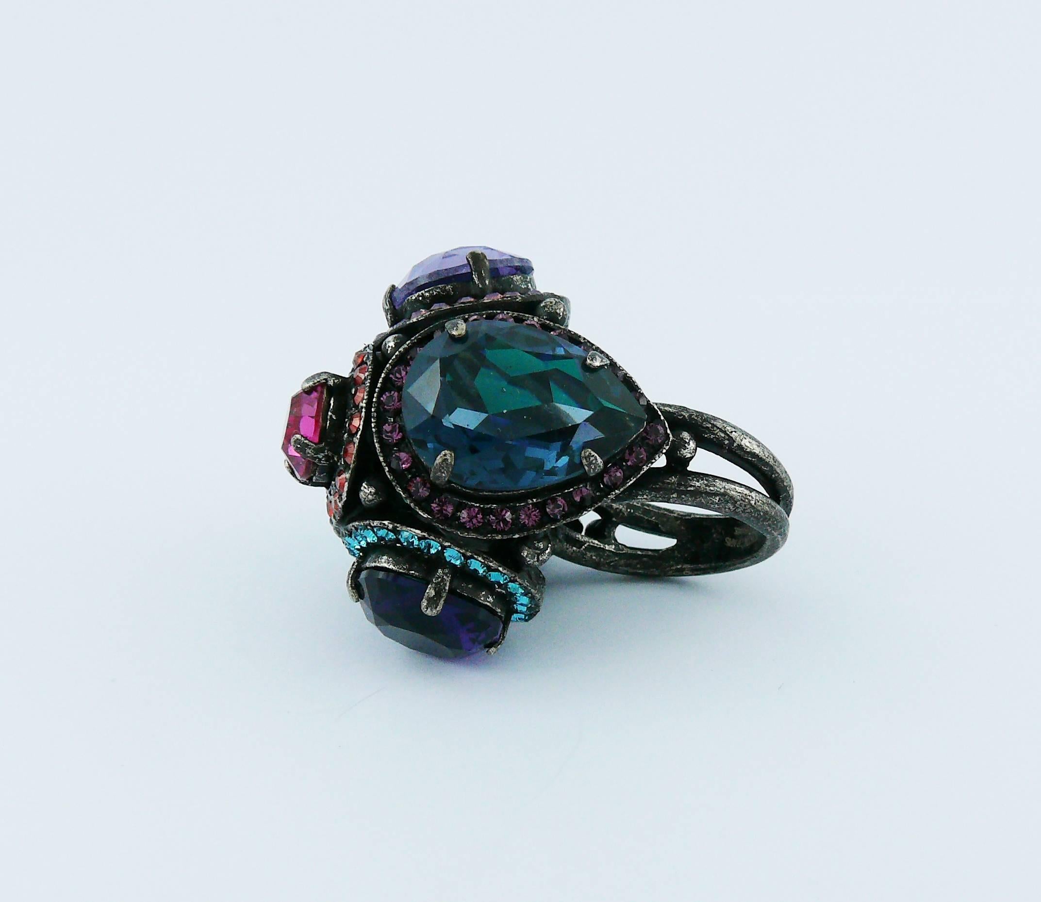 Women's Lanvin Jewelled Dome Ring For Sale