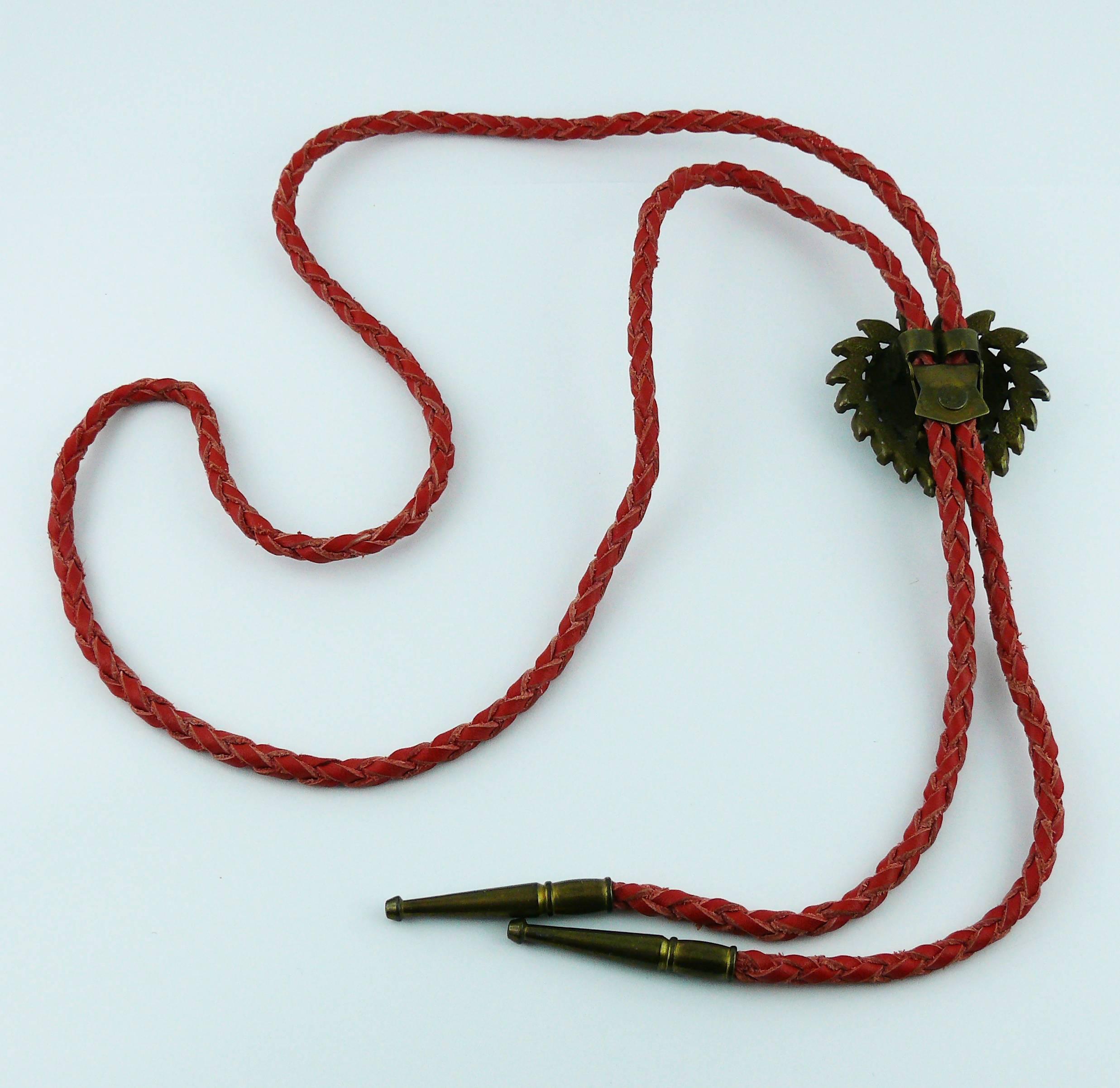 Butler & Wilson Vintage Jeweled Heart Lariat Necklace 2