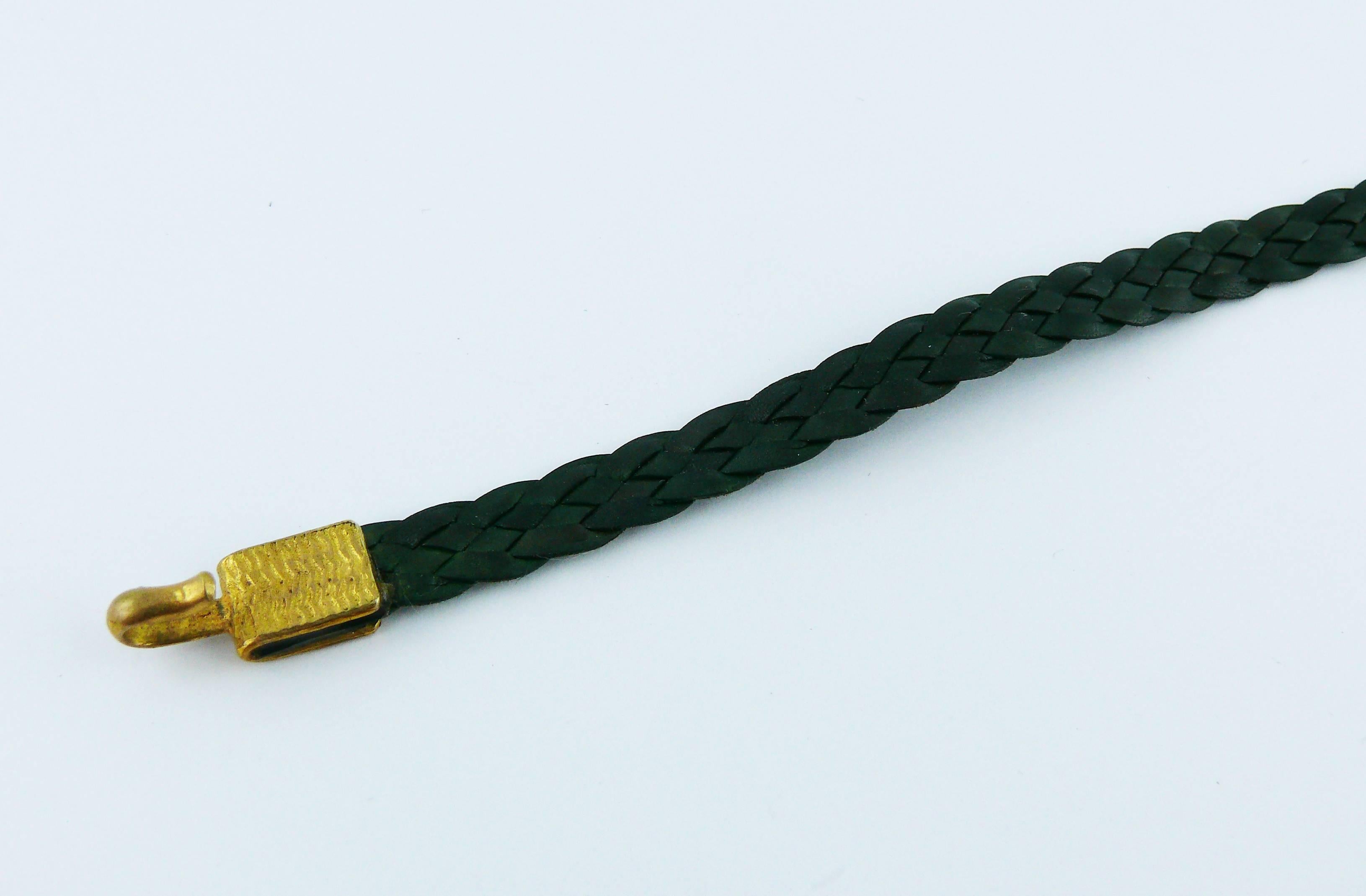 Yves Saint Laurent Rive Gauche YSL Collana d'ispirazione asiatica vintage in vendita 3