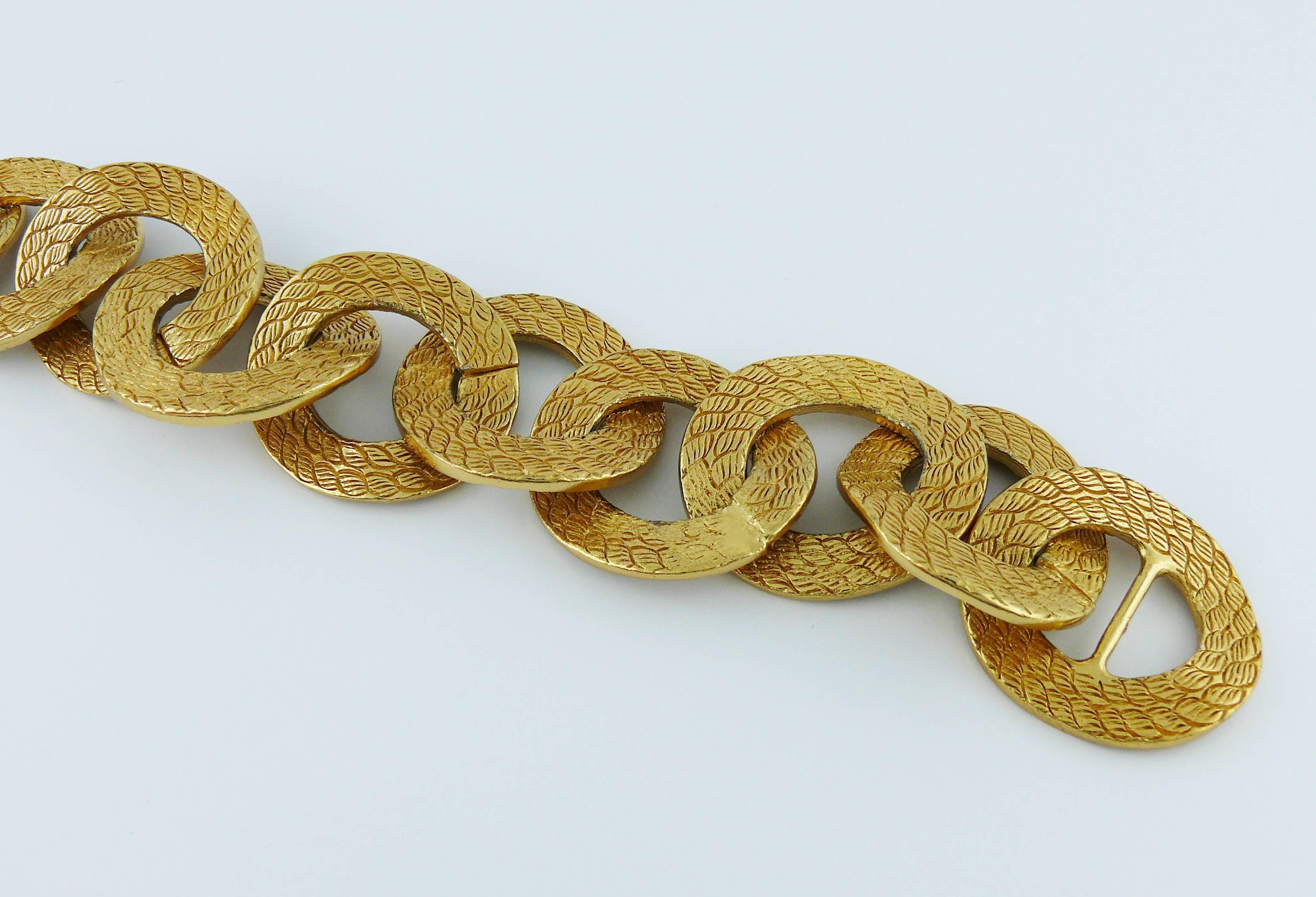 Women's Balenciaga Vintage Gold Toned Link Necklace