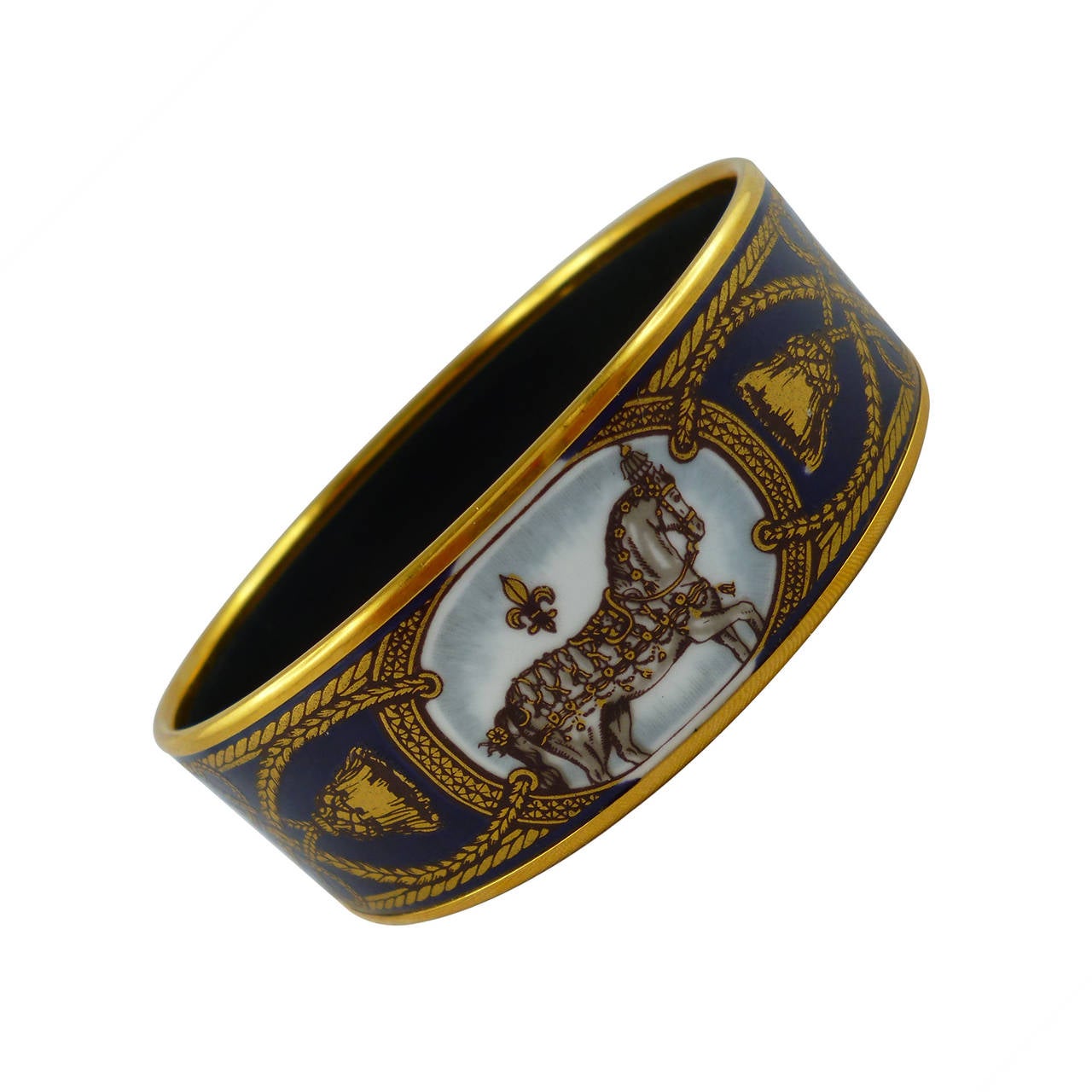 Hermes Vintage Grand Apparat Enamel Bracelet