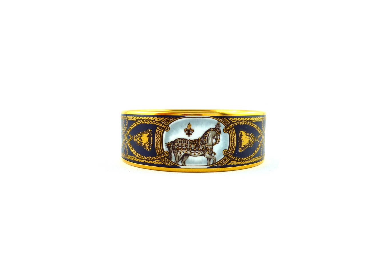 Hermes Vintage Grand Apparat Enamel Bracelet 1