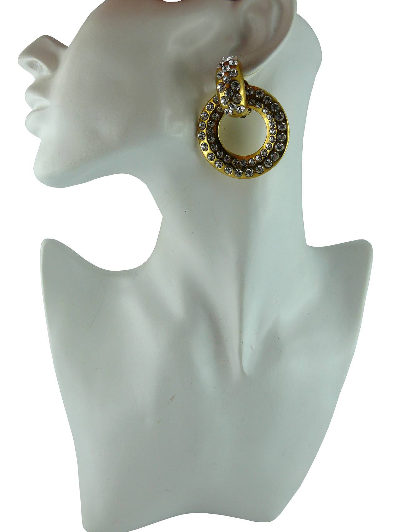 chanel door knocker earrings