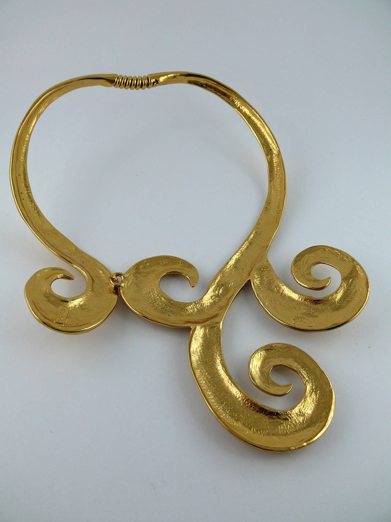Yves Saint Laurent YSL Vintage Arabesque Choker Necklace 1
