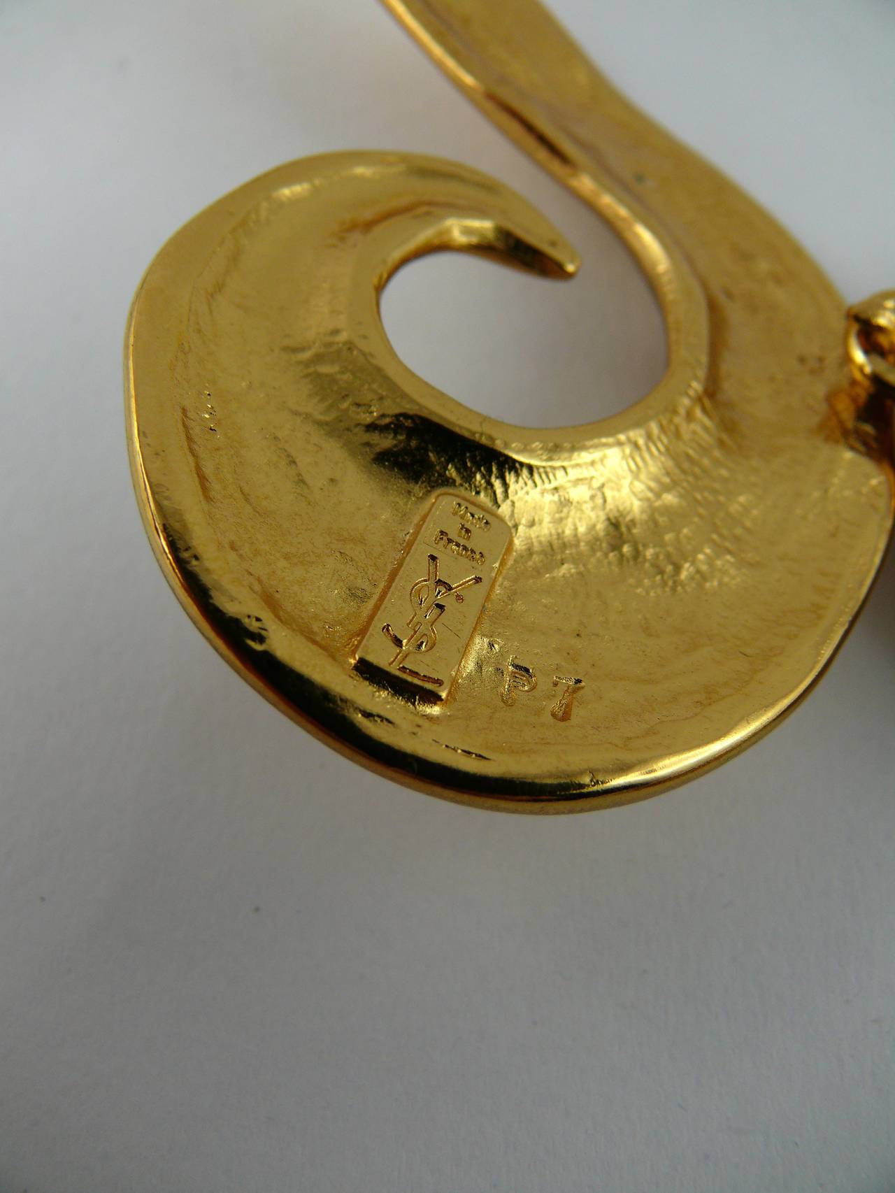 Yves Saint Laurent YSL Vintage Arabesque Choker Necklace 2