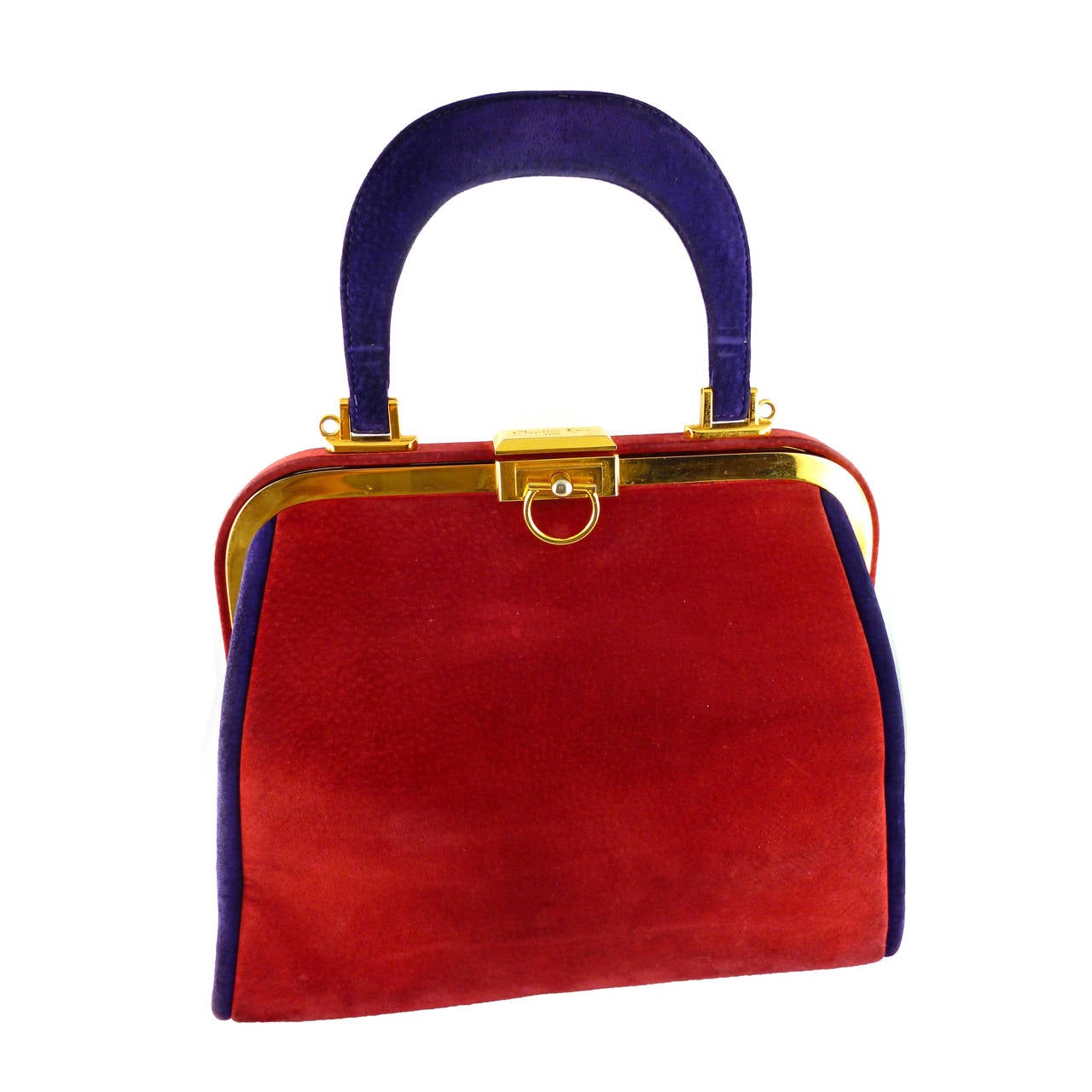 Christian Dior Boutique Vintage Multicolored Doctor Style Handbag
