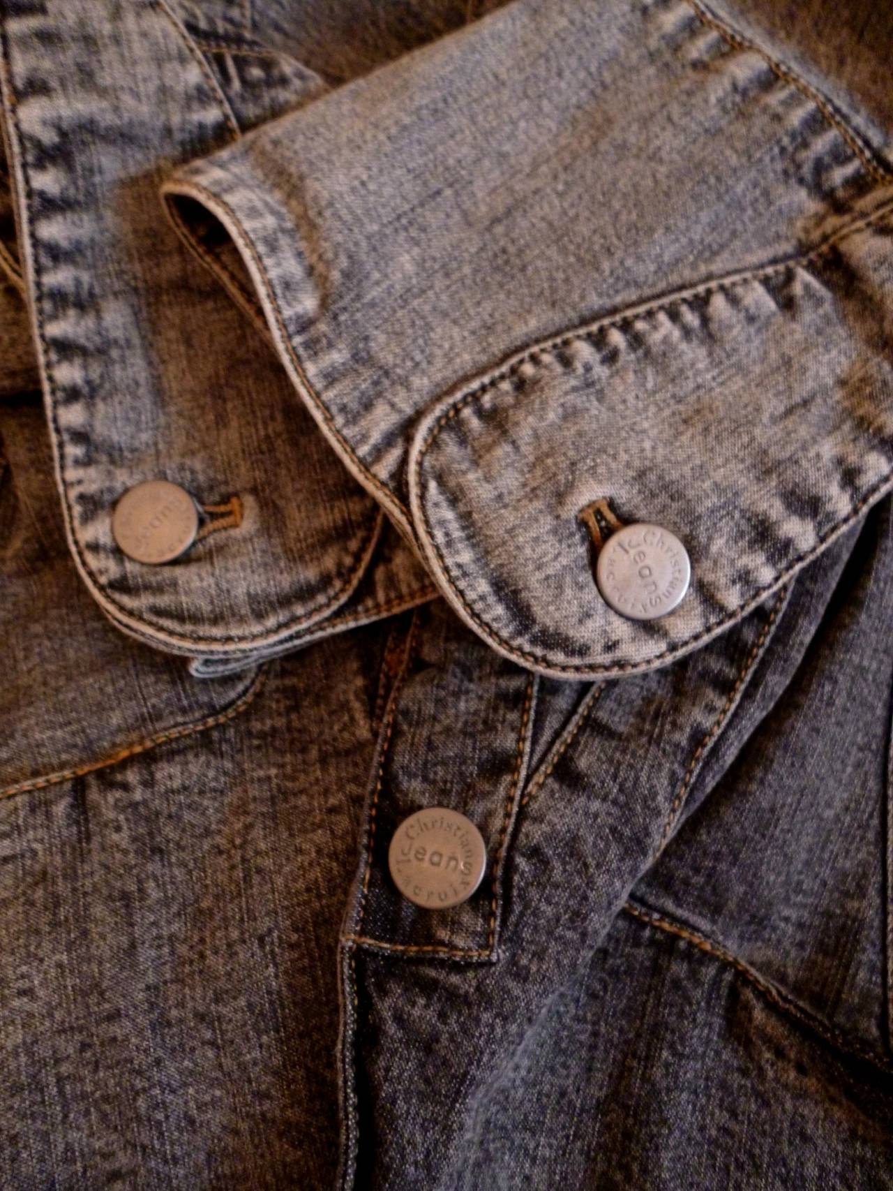 Christian Lacroix Embroidered and Jeweled Heart Denim Jacket In Excellent Condition In Nice, FR