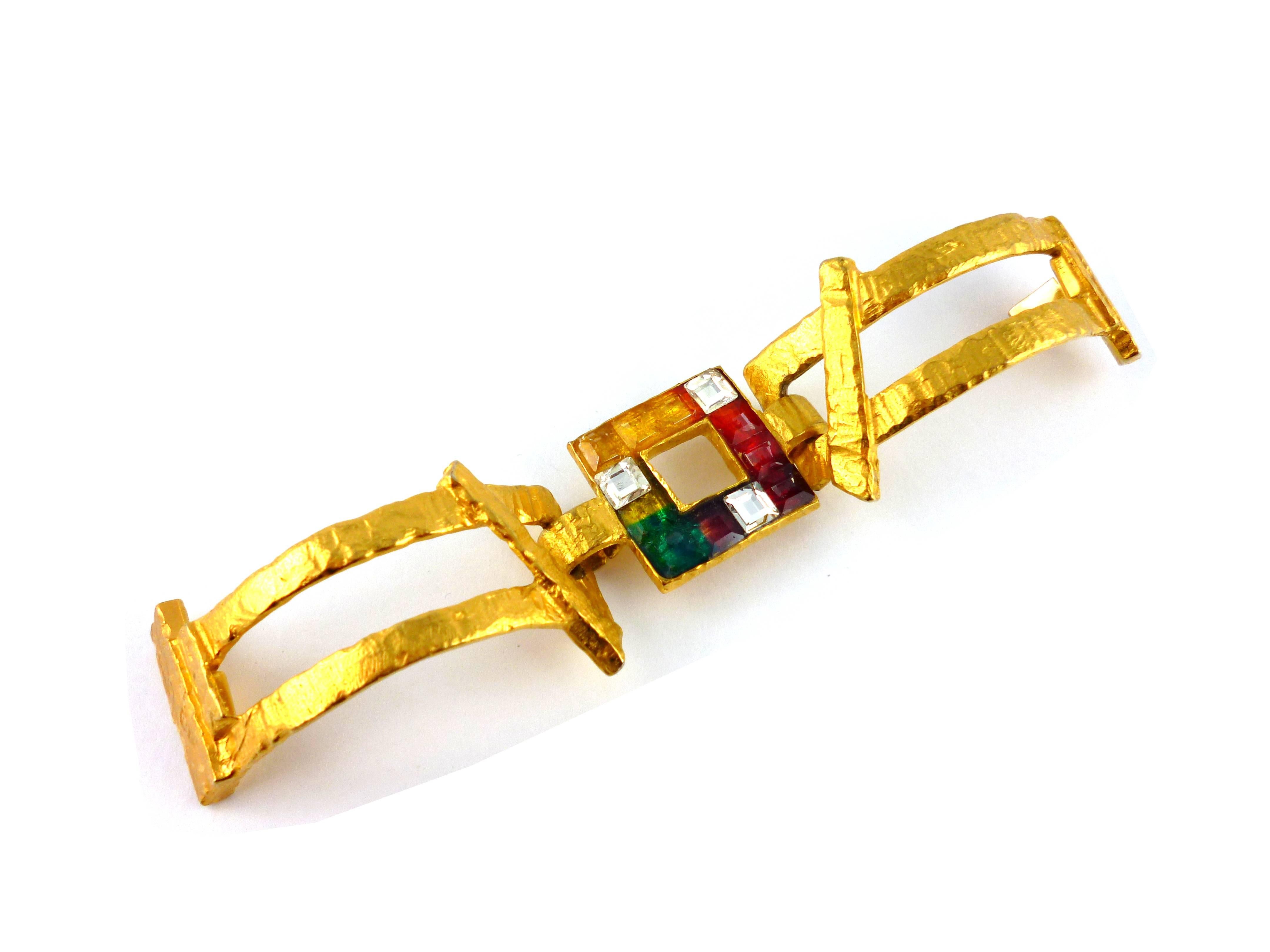 CHRISTIAN LACROIX jewelled cuff bracelet from the 
