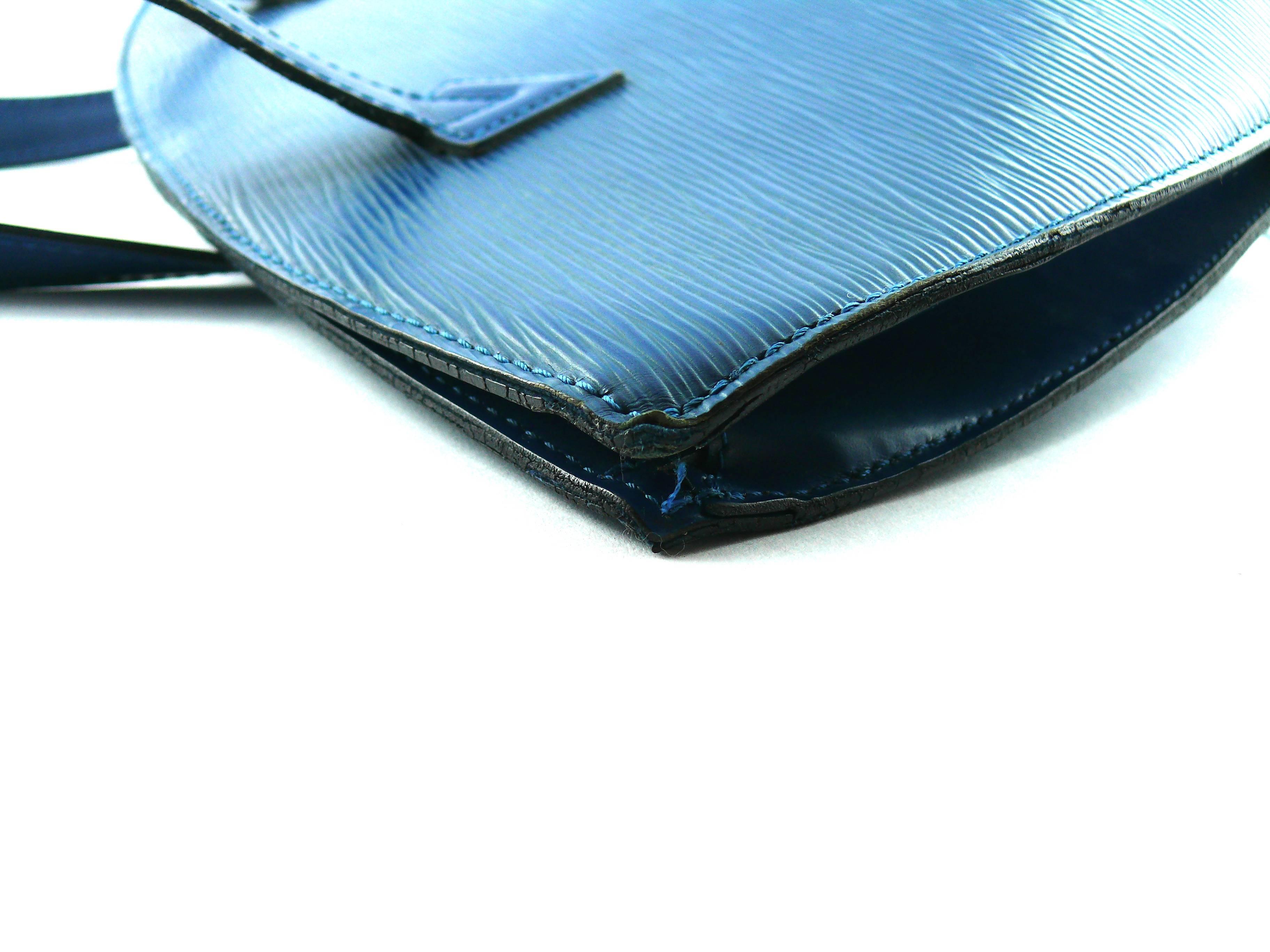 Louis Vuitton St. Jacques Blue Epi Leather PM Size Bag 3