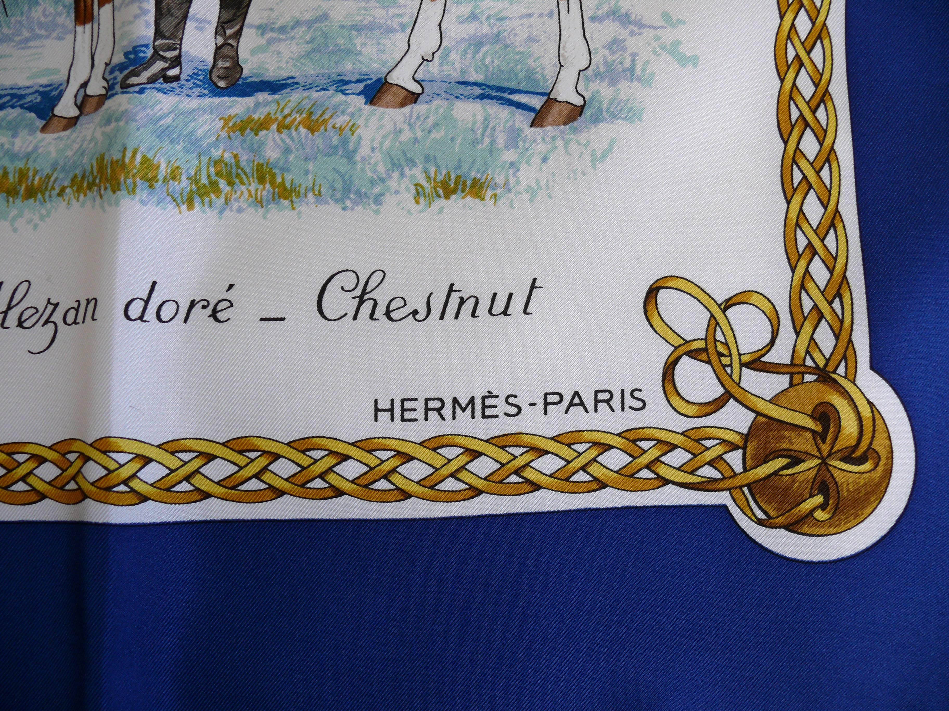Hermes Seidenschal Carre Pferd Druck 