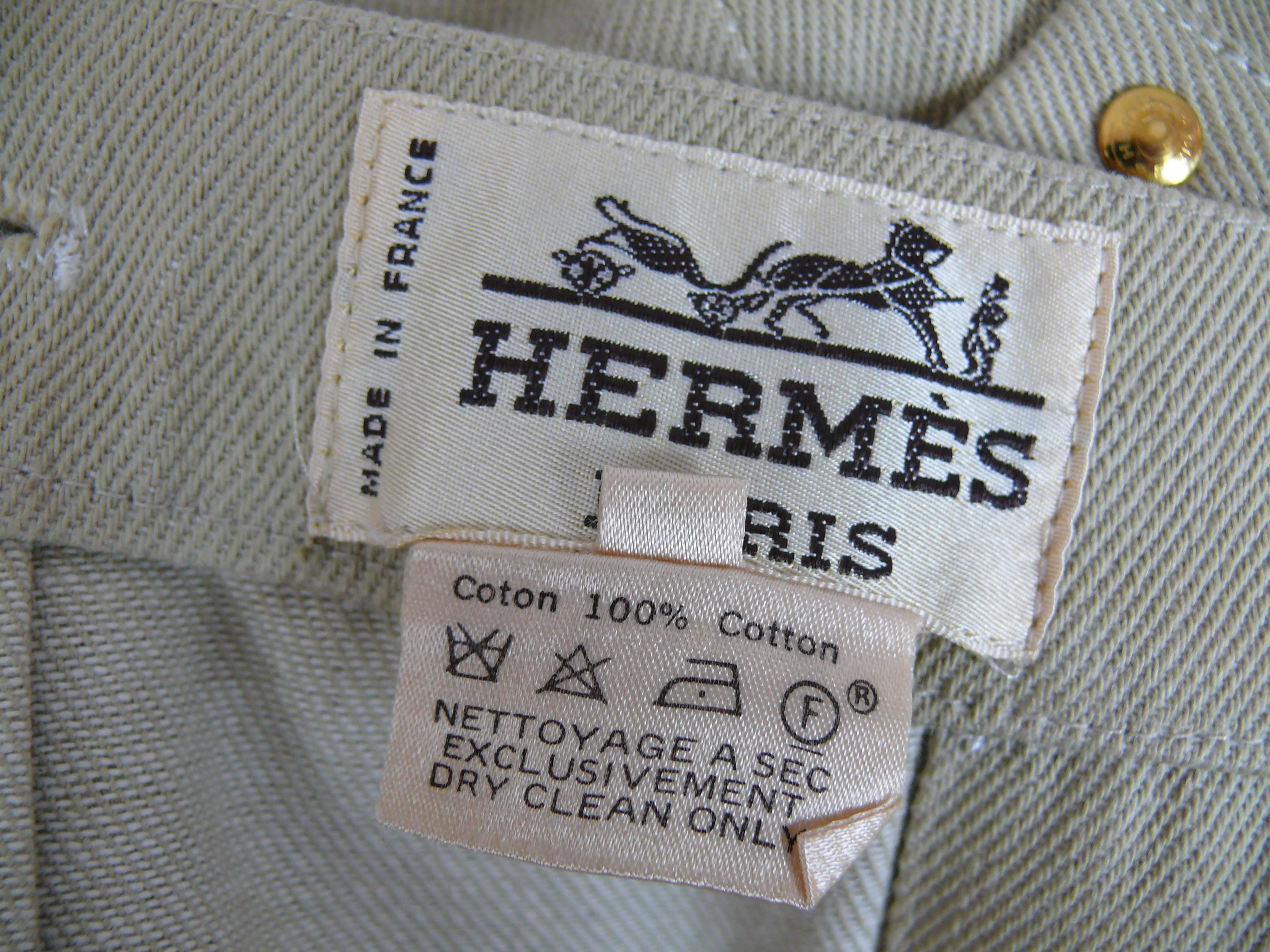 Women's Hermes Natural Cotton Wrap Around Skirt