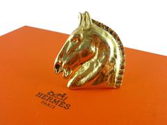 Hermes Vintage Massive Horse Head Brooch