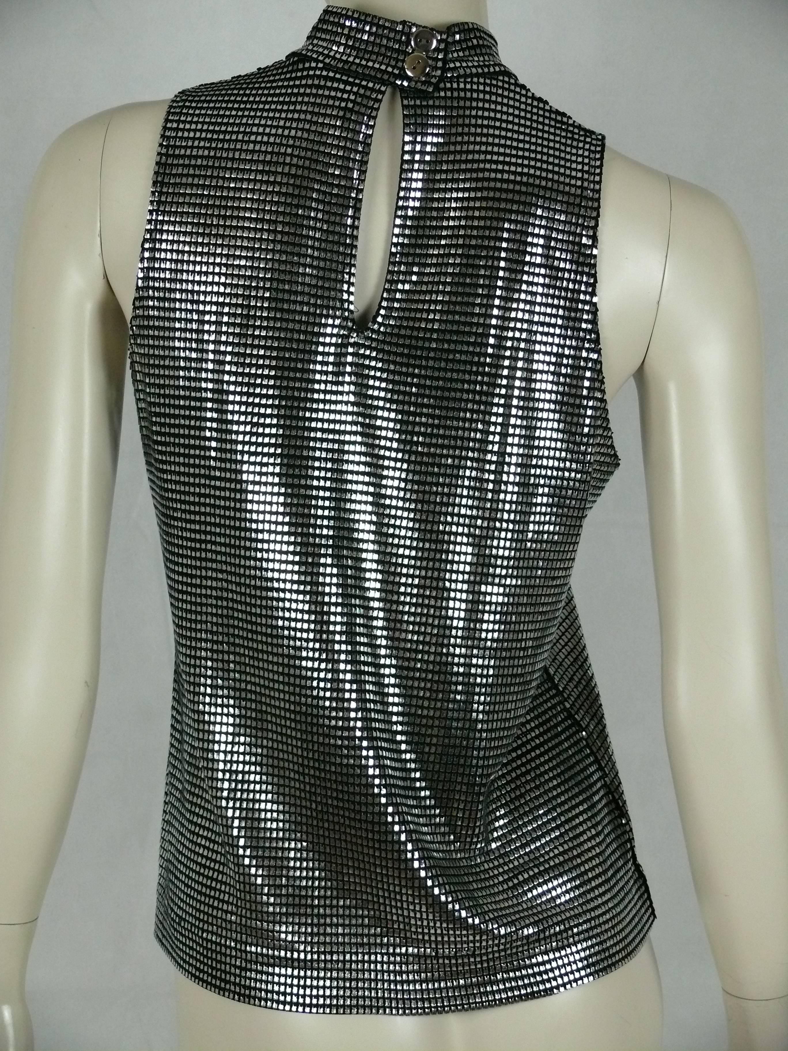 paco rabanne silver top