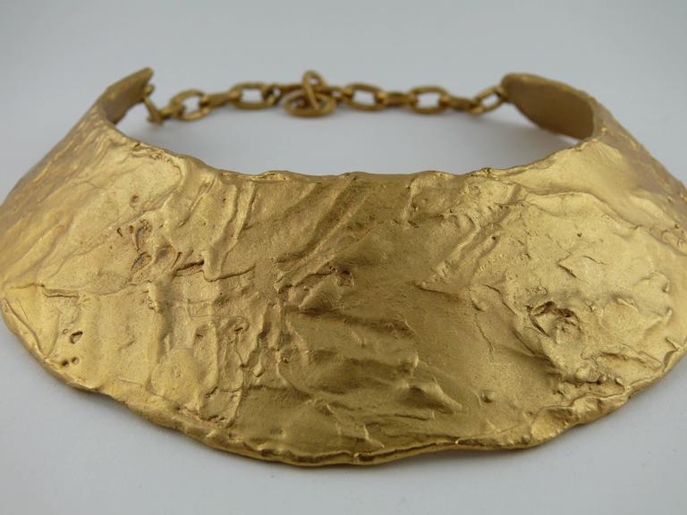 BICHE de BEREヴィンテージ ネックレス ゴールド BICHE DE BERE Paris * Gorgeous Vintage Brutalist Collar