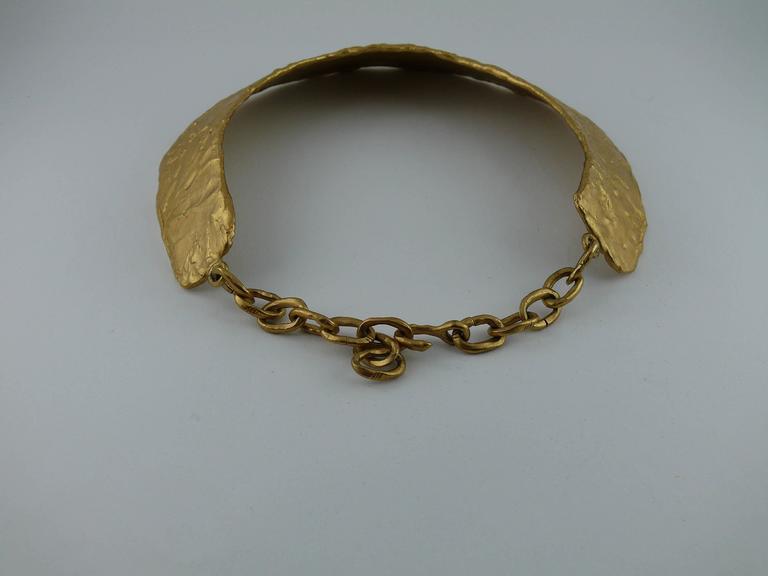 Biche de Bere Paris Vintage Brutalist Collar Necklace For Sale at 1stDibs | biche  de bere jewelry, biche de bere necklace, nelly biche de bere