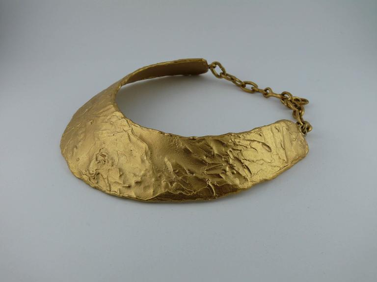 Collier Brutaliste Vintage Biche De Bère - Années 80 - Longueur Max 43 Cm - Occasion