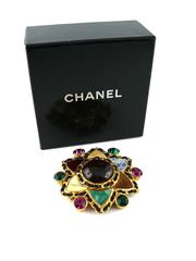 Chanel Massive Gripoix Star Brooch 1995