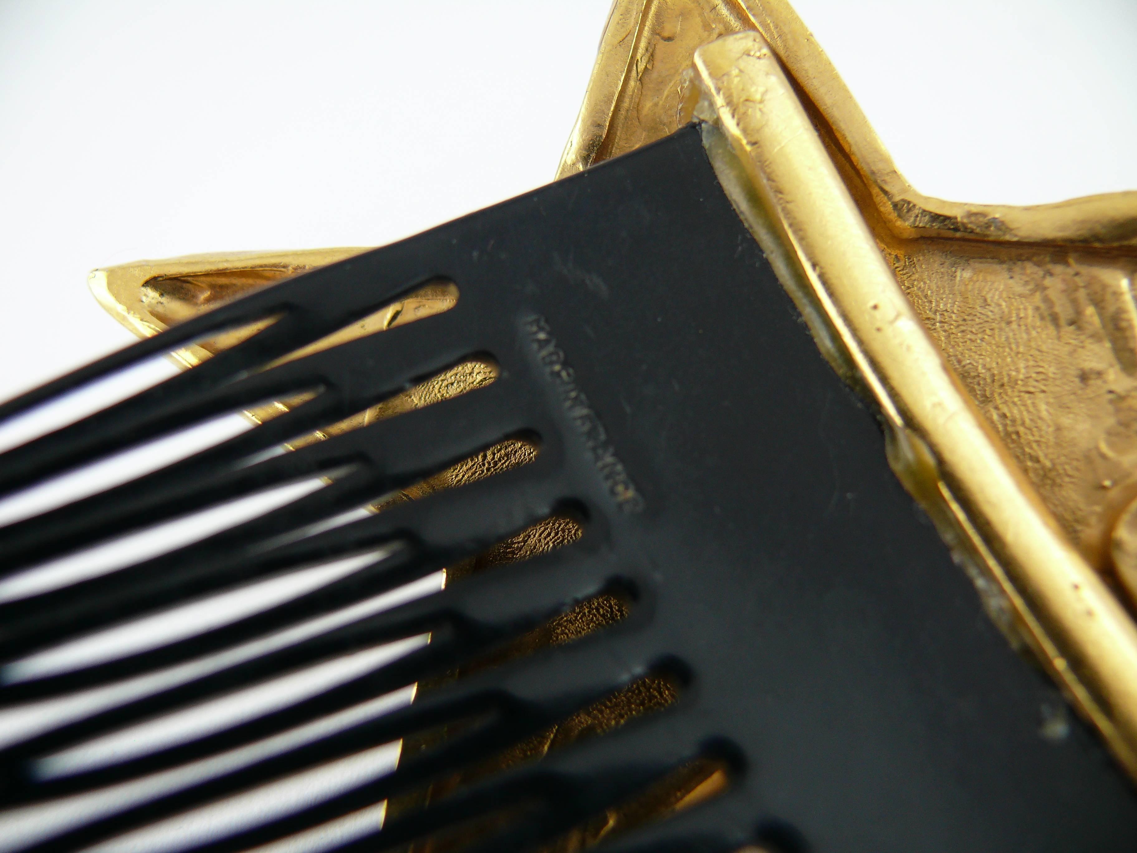 Women's Yves Saint Laurent Attributed Vintage Rare Star Hair Comb