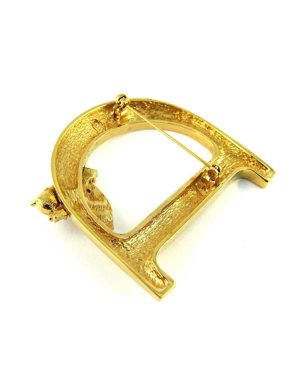 Christian Dior Vintage D and Diamante Bee Brooch at 1stDibs | dior