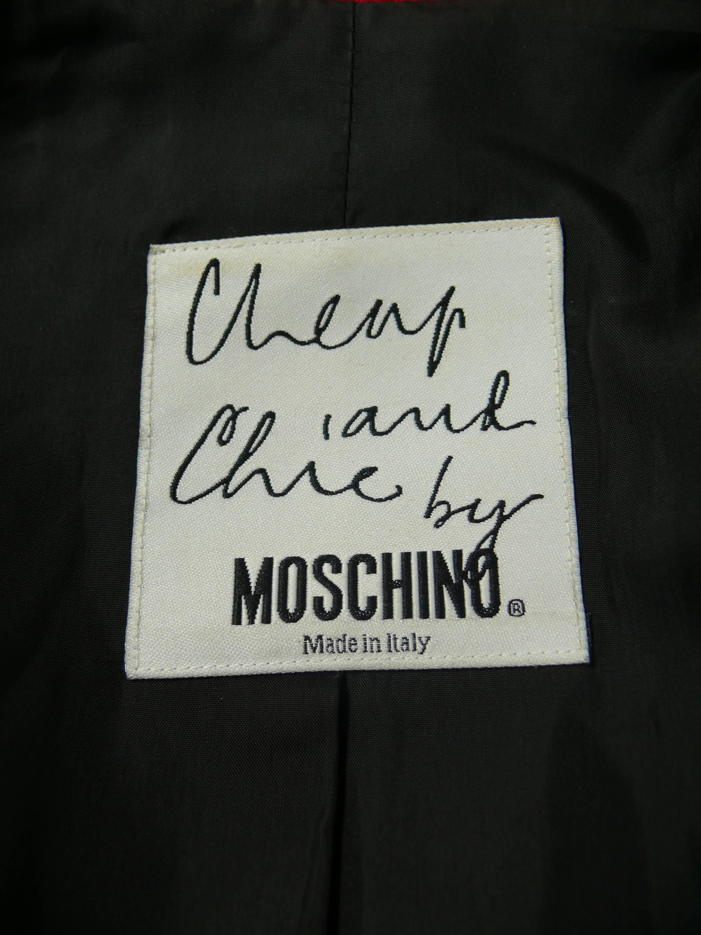 Moschino Vintage Black Polka Dot Skirt Suit 2