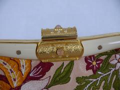 Valentino Garavani Vintage Embroidered Leather Clutch Purse