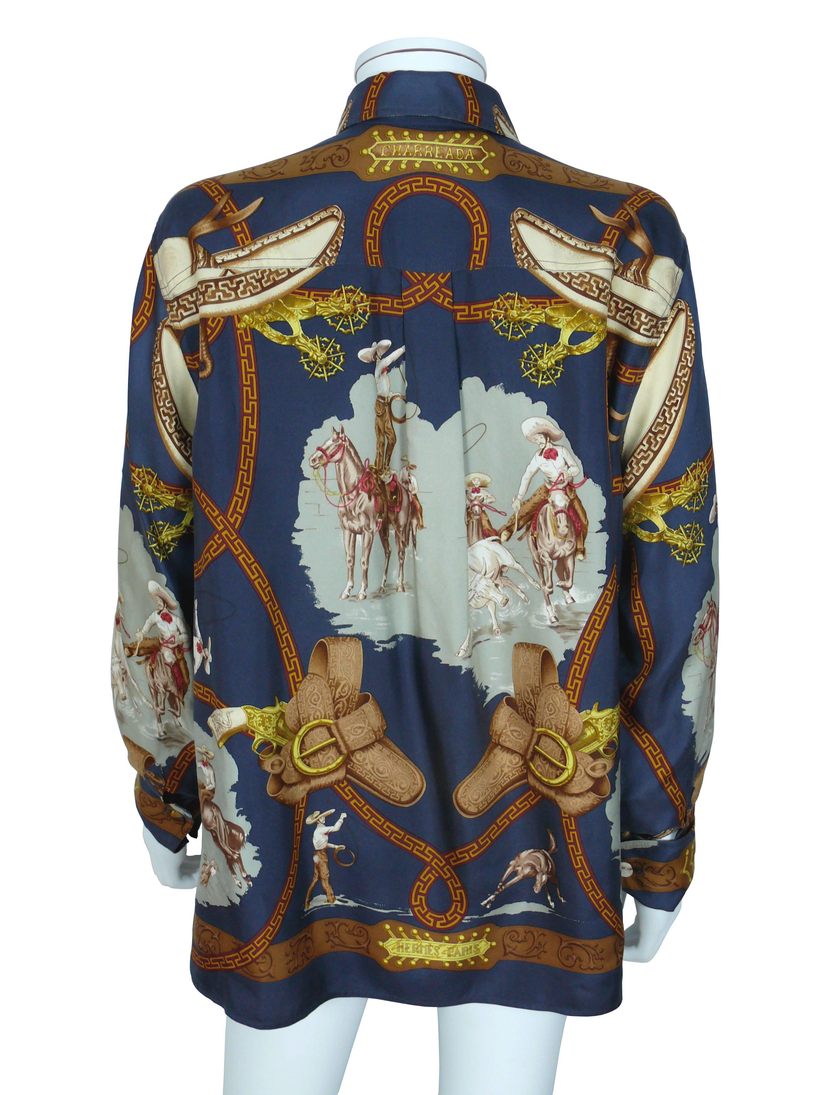 hermes silk blouse