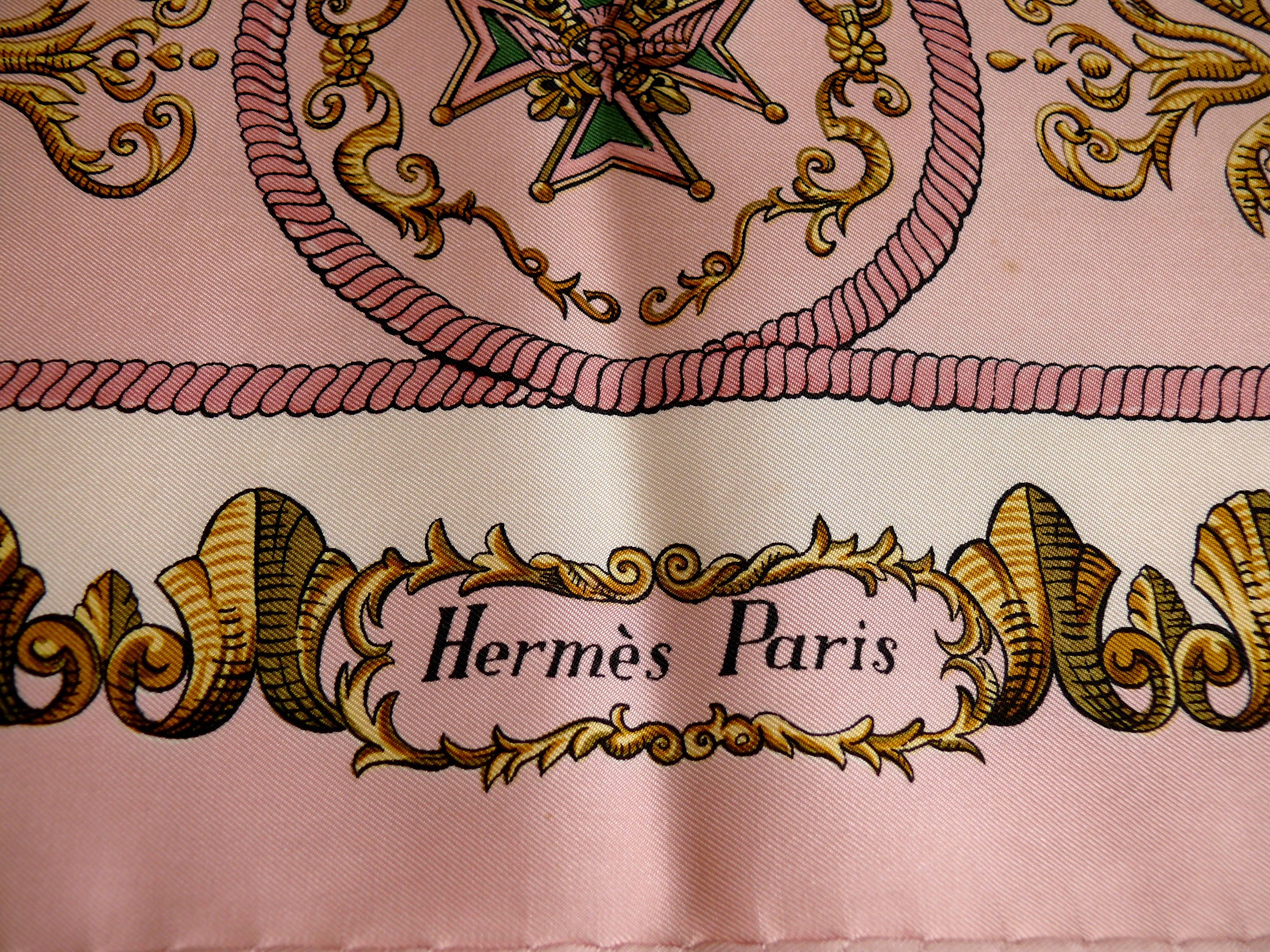 HERMES silk carre scarf 