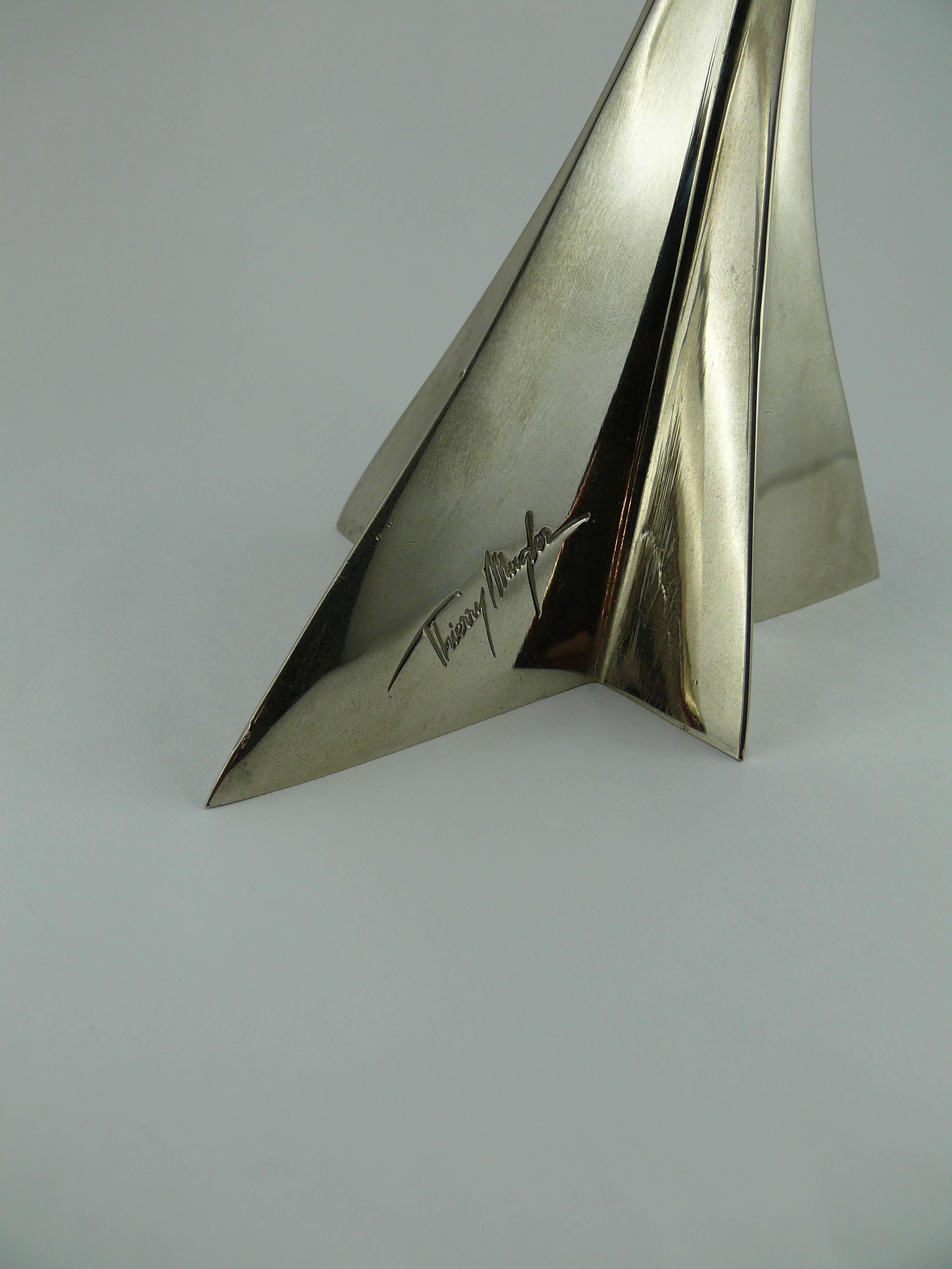 Thierry Mugler Massive Futuristic Shooting Star Candelsticks In Good Condition In Nice, FR