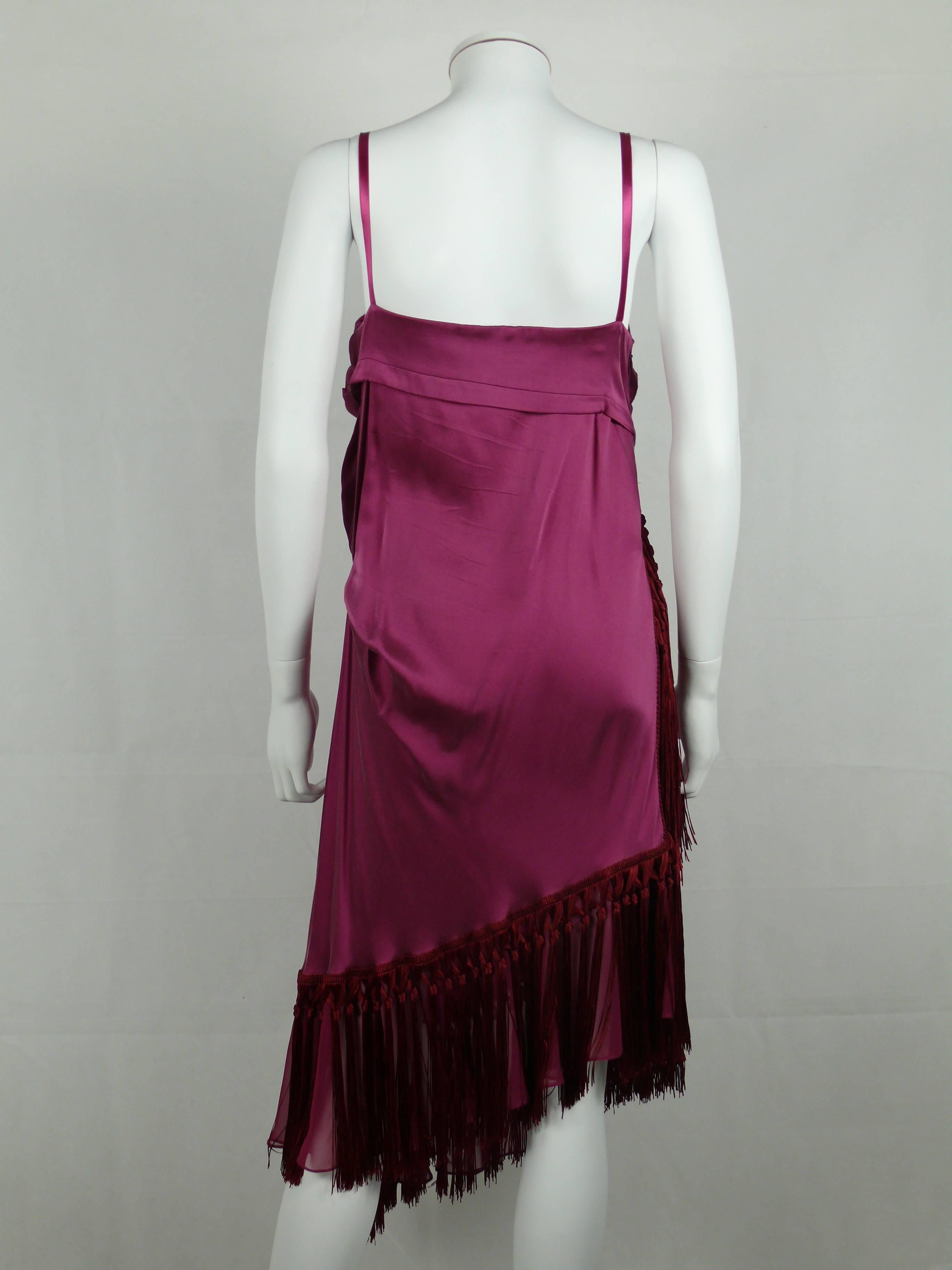 Women's John Galliano Bias Cut Silk Cocktail Dress