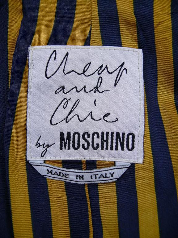Moschino Vintage Iconic Wool Tartan Plaid Blazer 1990s at 1stDibs