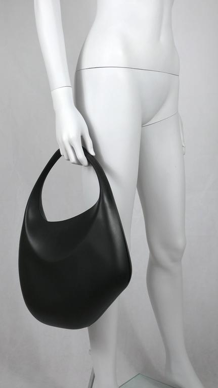 Thierry Mugler Vintage Rare Iconic Black Le Bubble Rubber Handbag