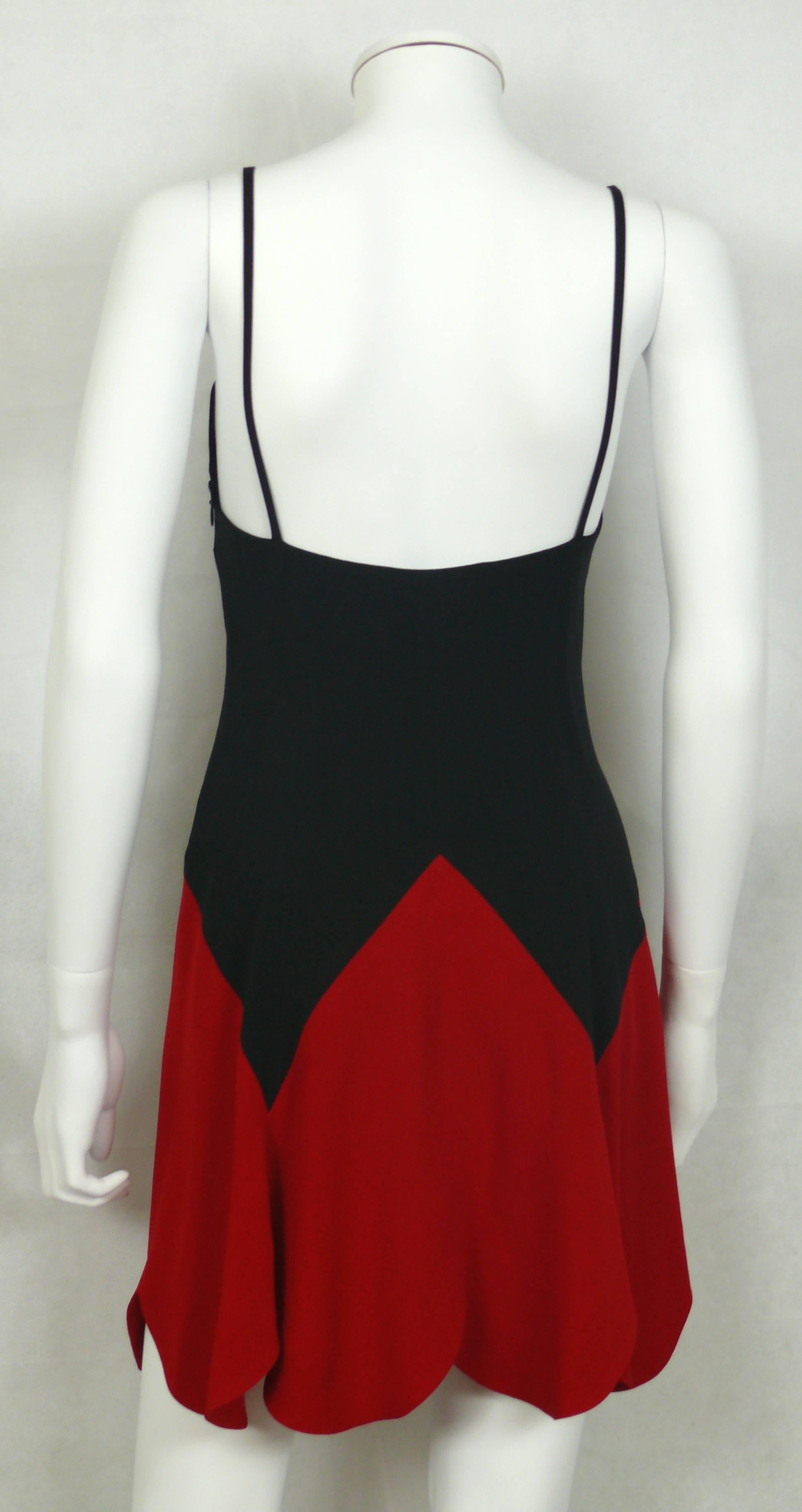 Red Moschino Vintage Iconic Heart Mini Dress 1990s For Sale