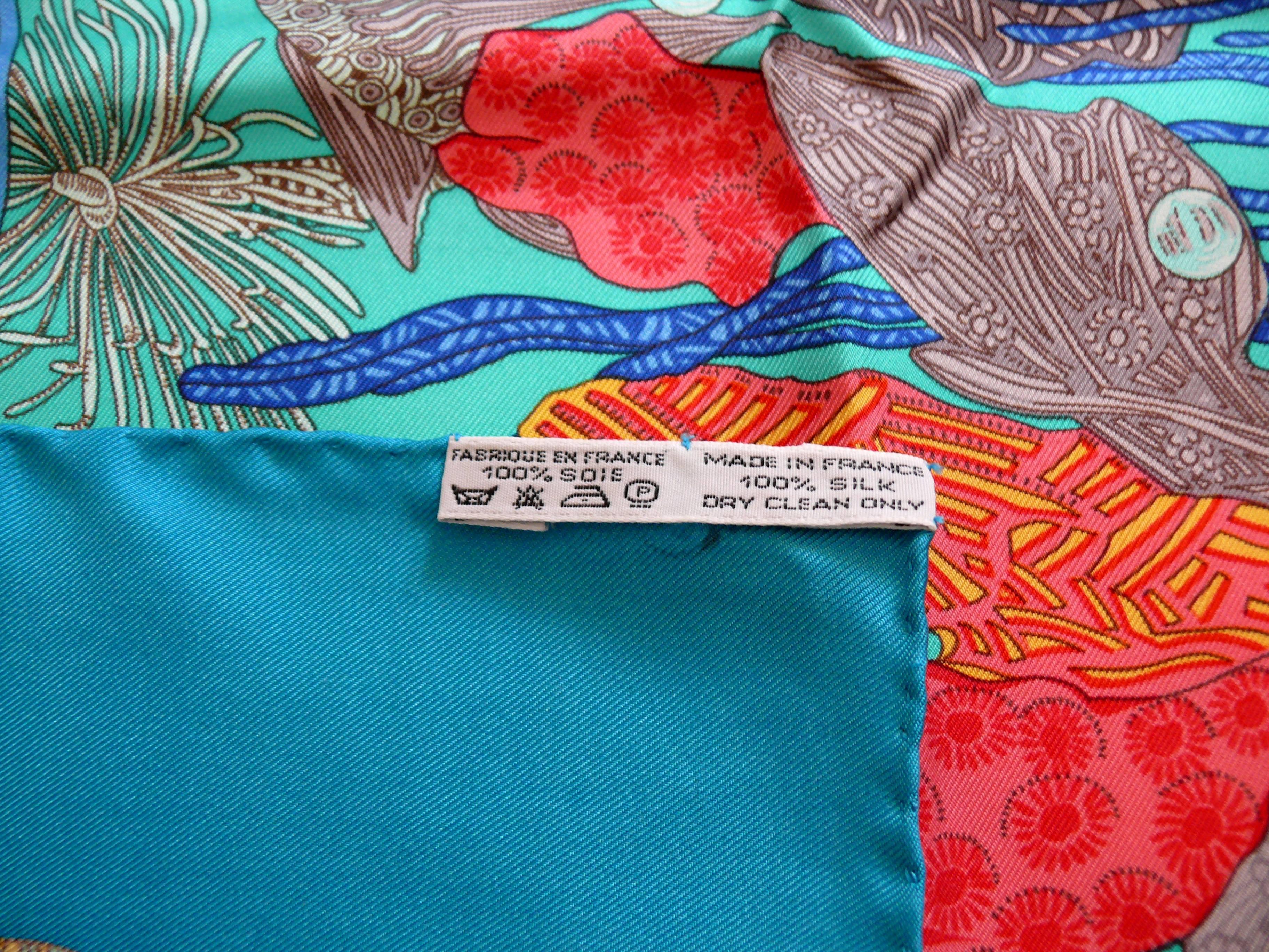 Foulard en soie vintage Grands Fonds d'Annie Faivre, 1992 5