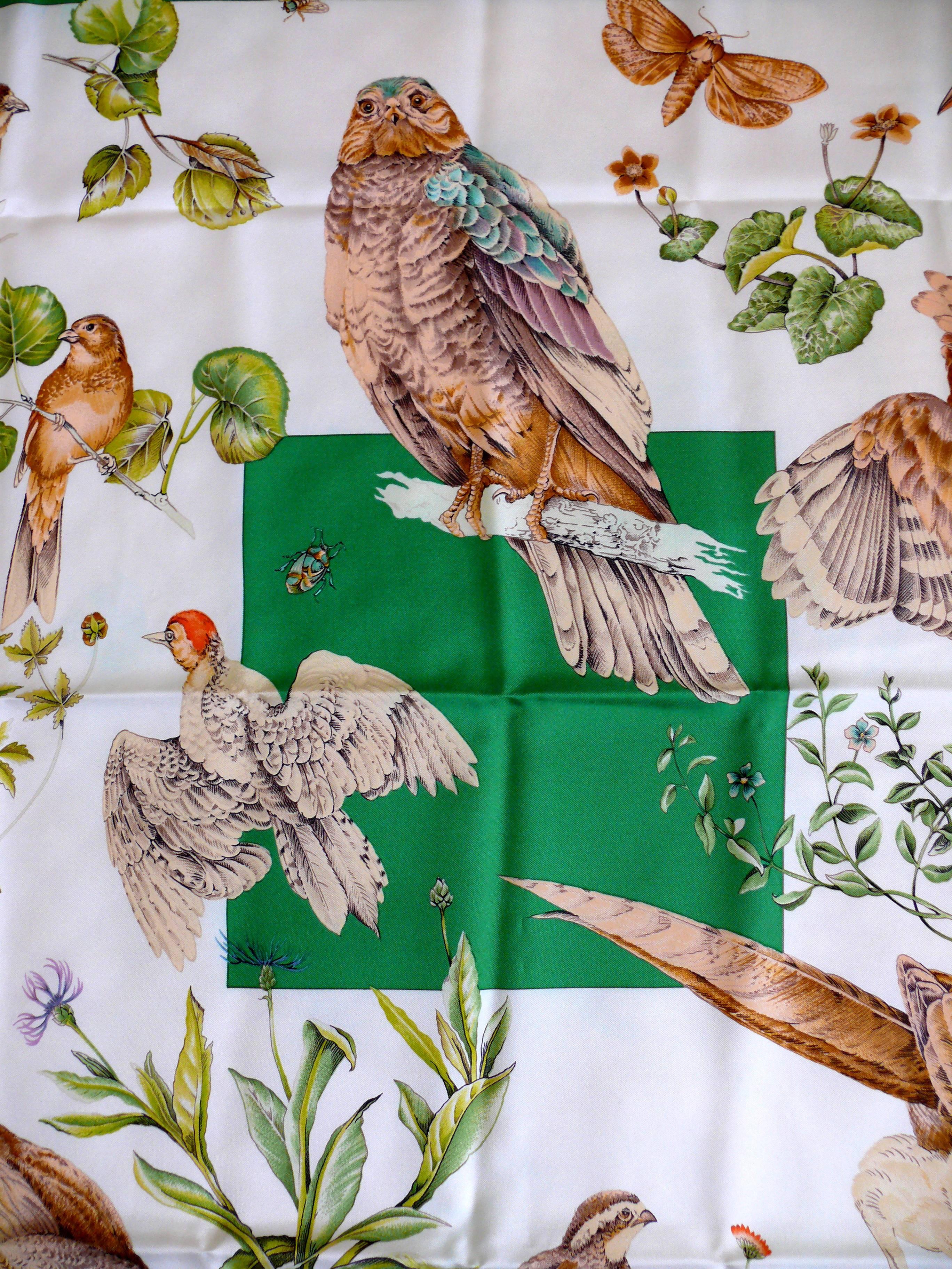 HERMES vintage 1990s silk carre scarf 