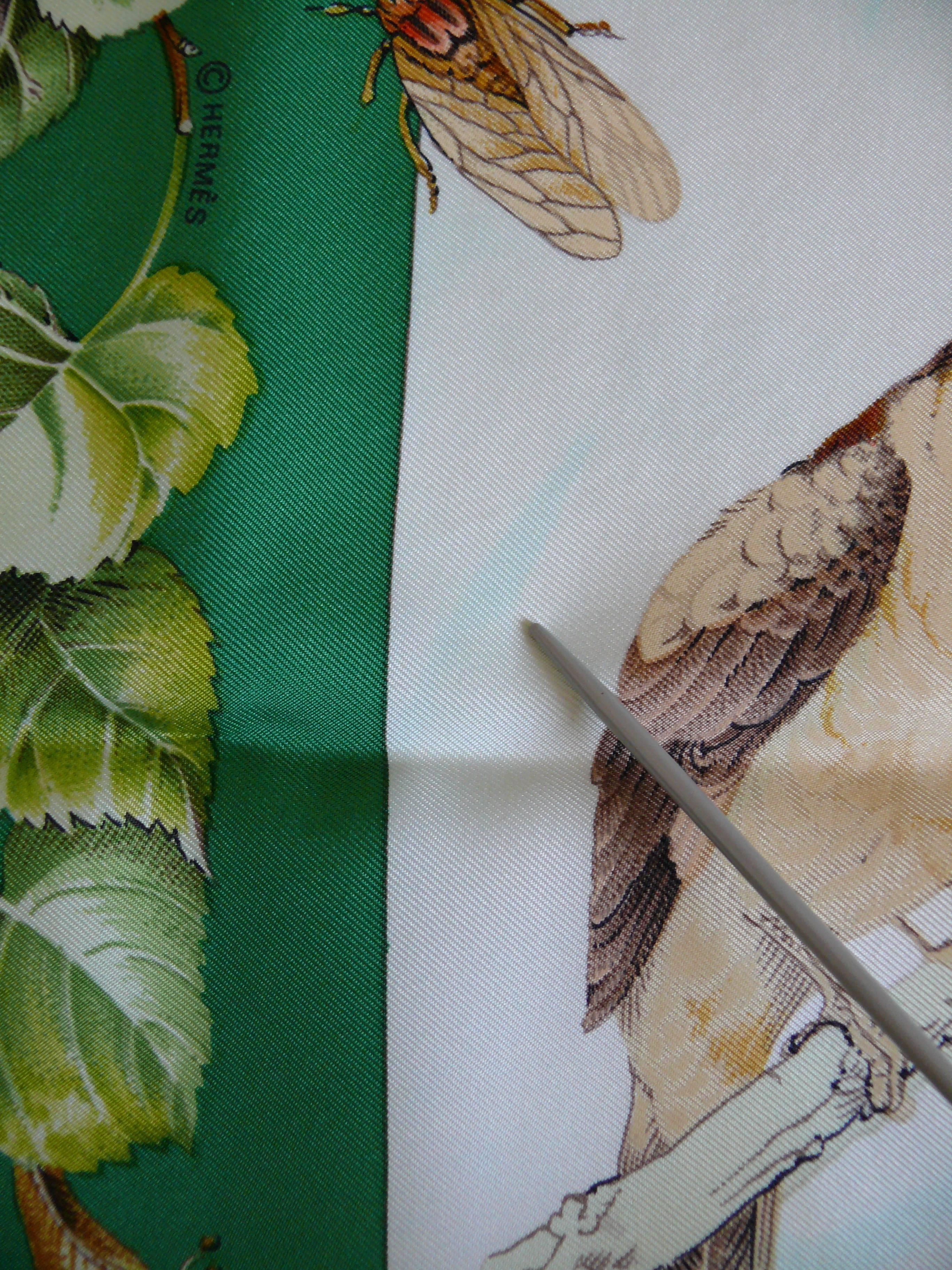 Hermes Vintage 1990s Silk Carre Scarf 