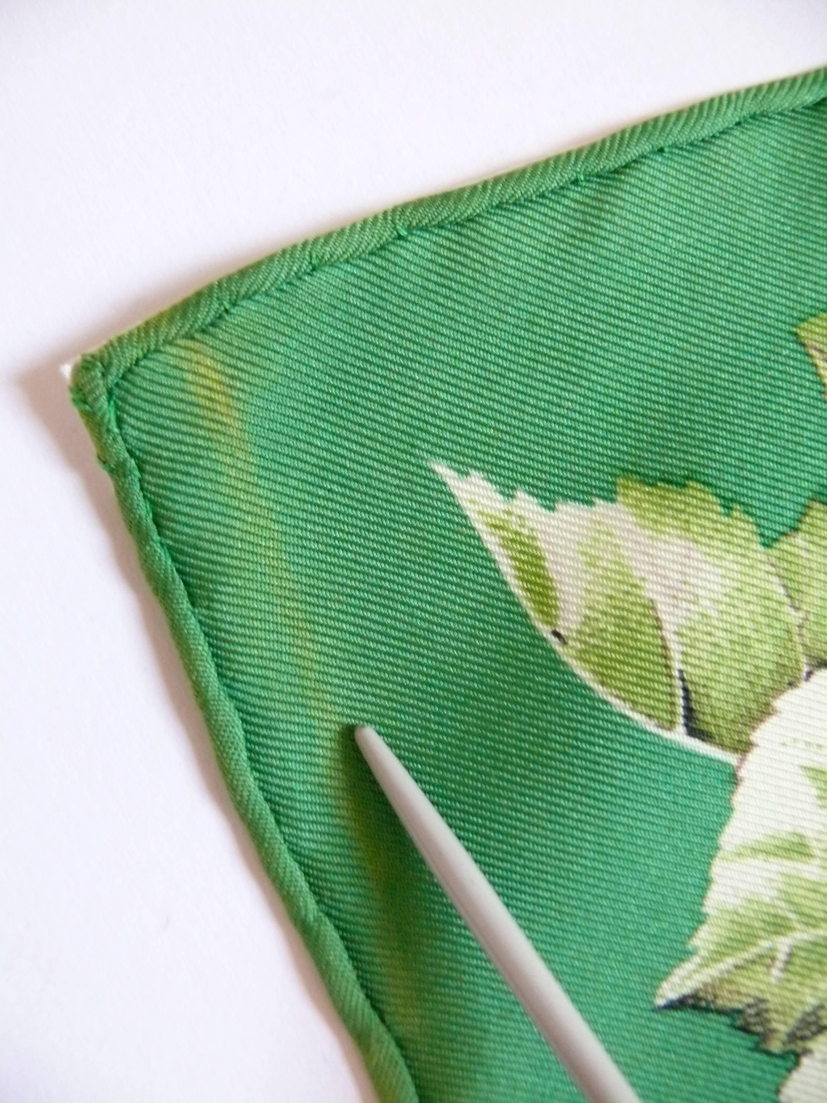 Hermes Vintage 1990s Silk Carre Scarf 