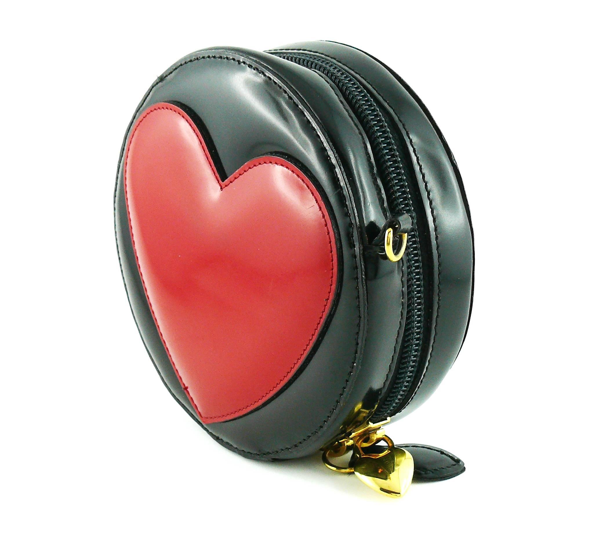 moschino red heart bag vintage