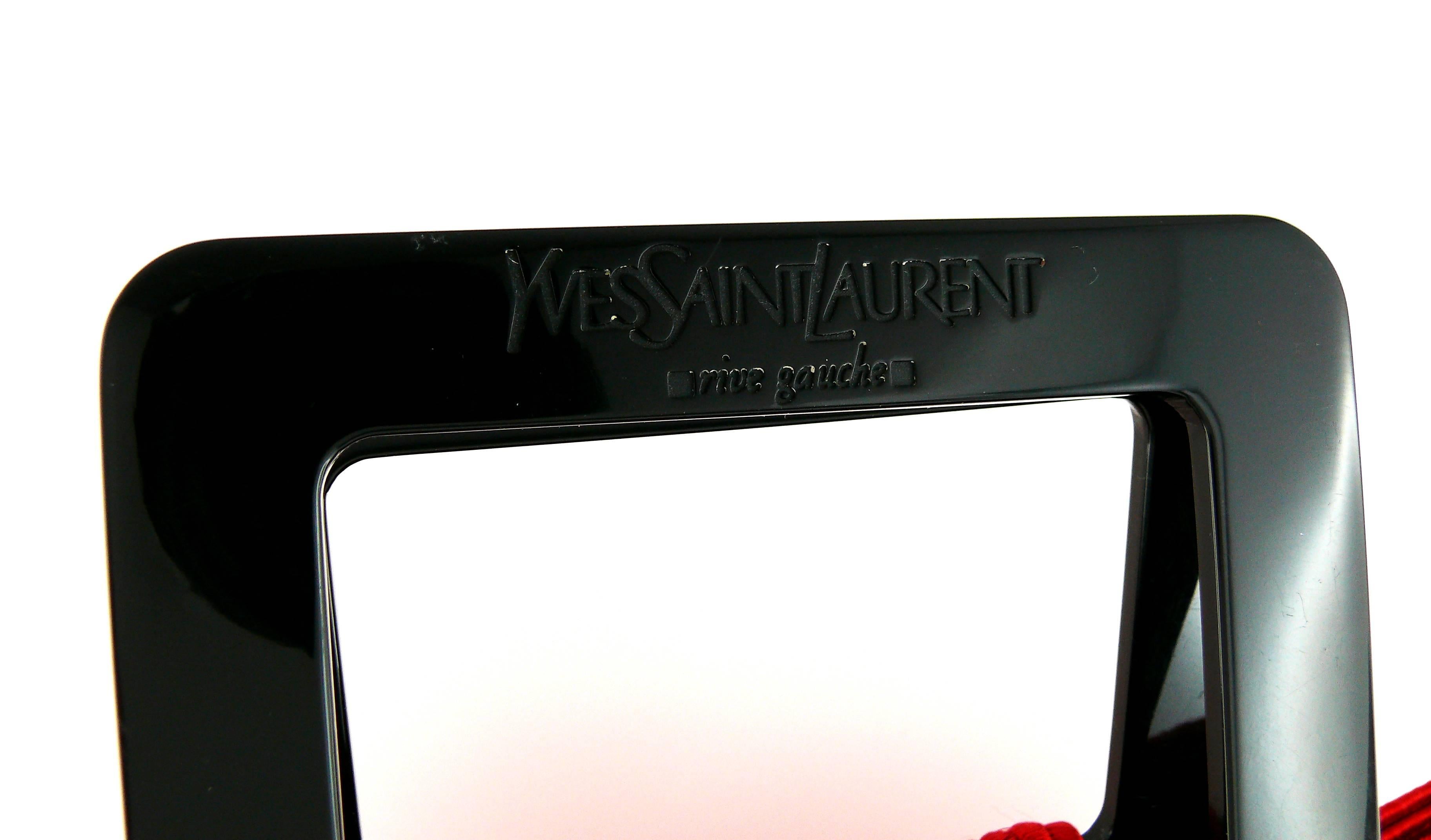 Yves Saint Laurent YSL Sac à main Passementerie rouge vintage 2